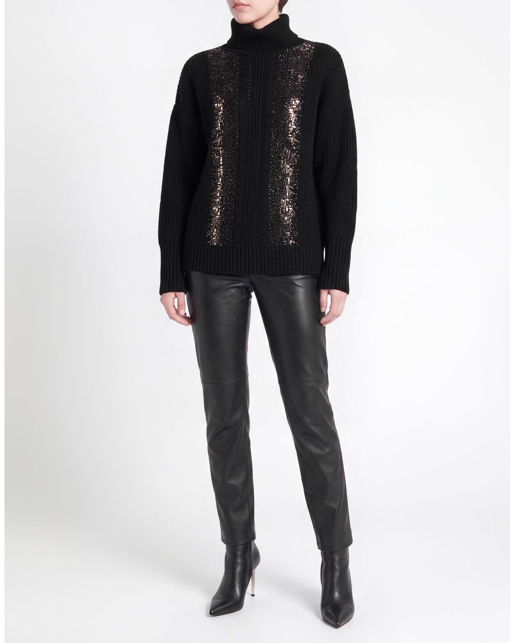 Max Mara Blue Turtleneck Virgin Wool
