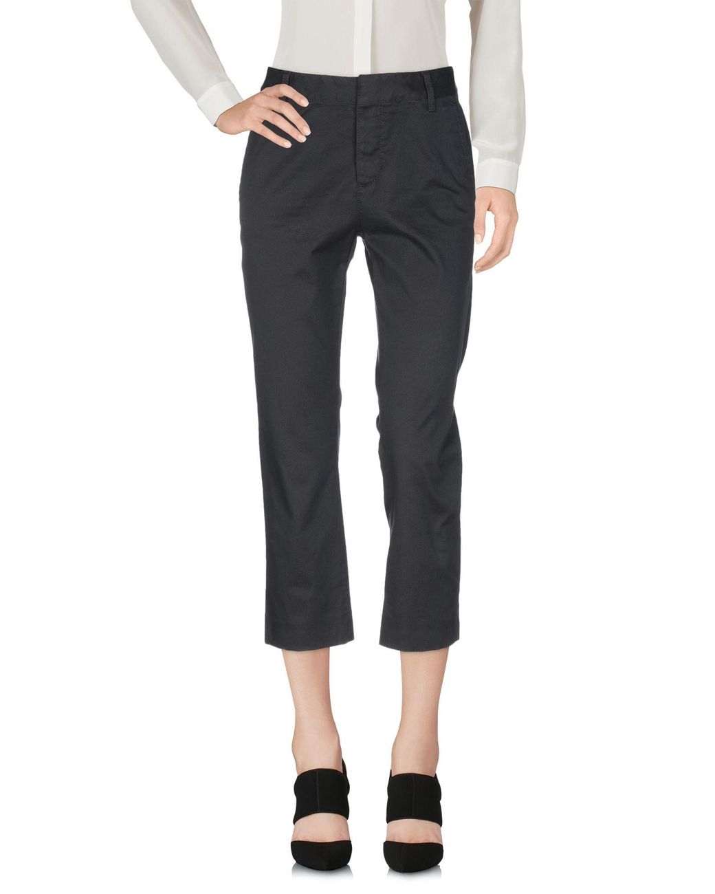 DSquared² Gray Pants Cotton, Elastane
