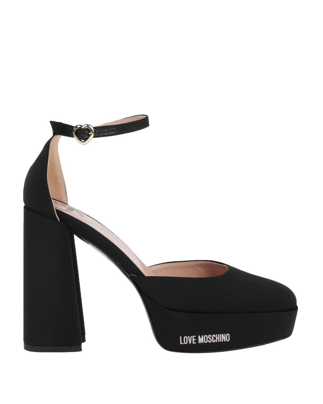 Love Moschino Black Pumps Textile Fibers