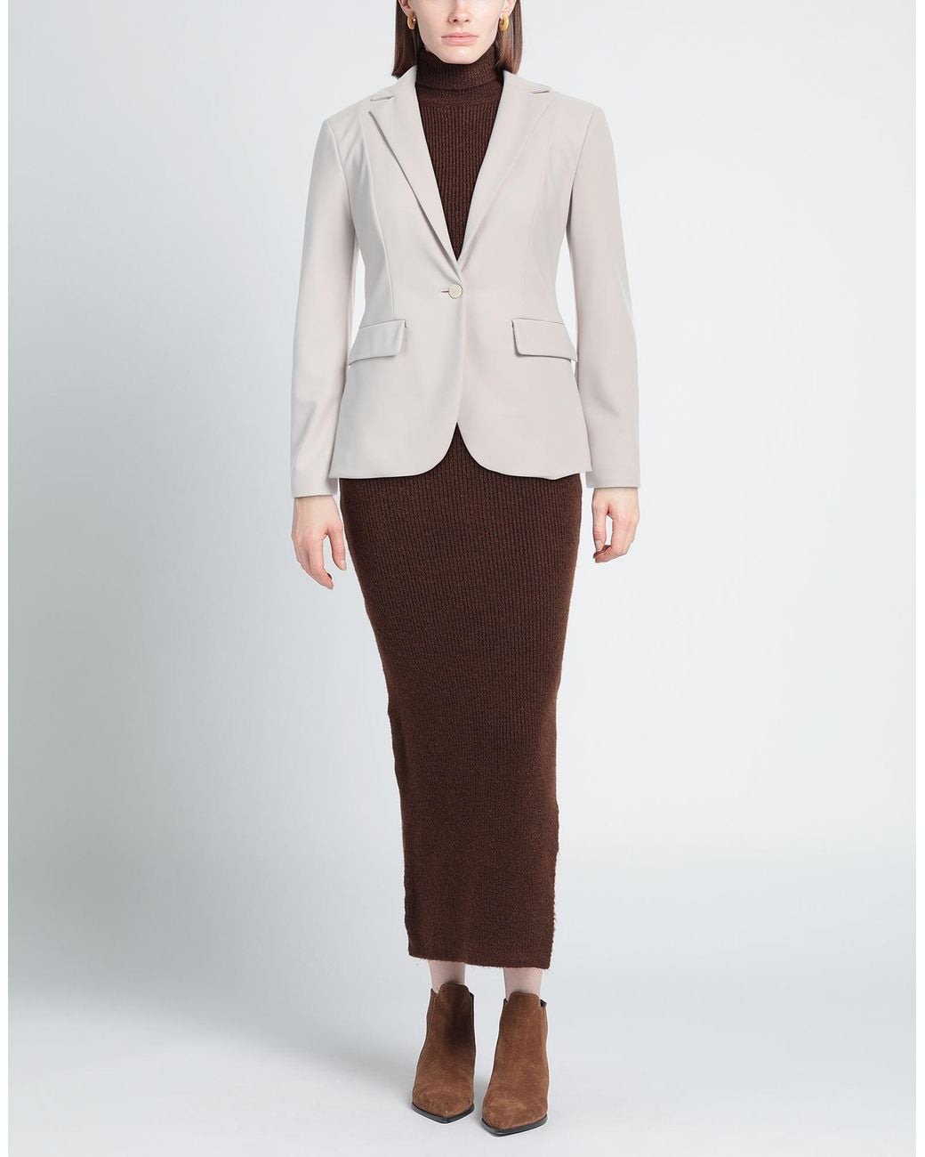 Theory White Blazer Polyamide, Elastane