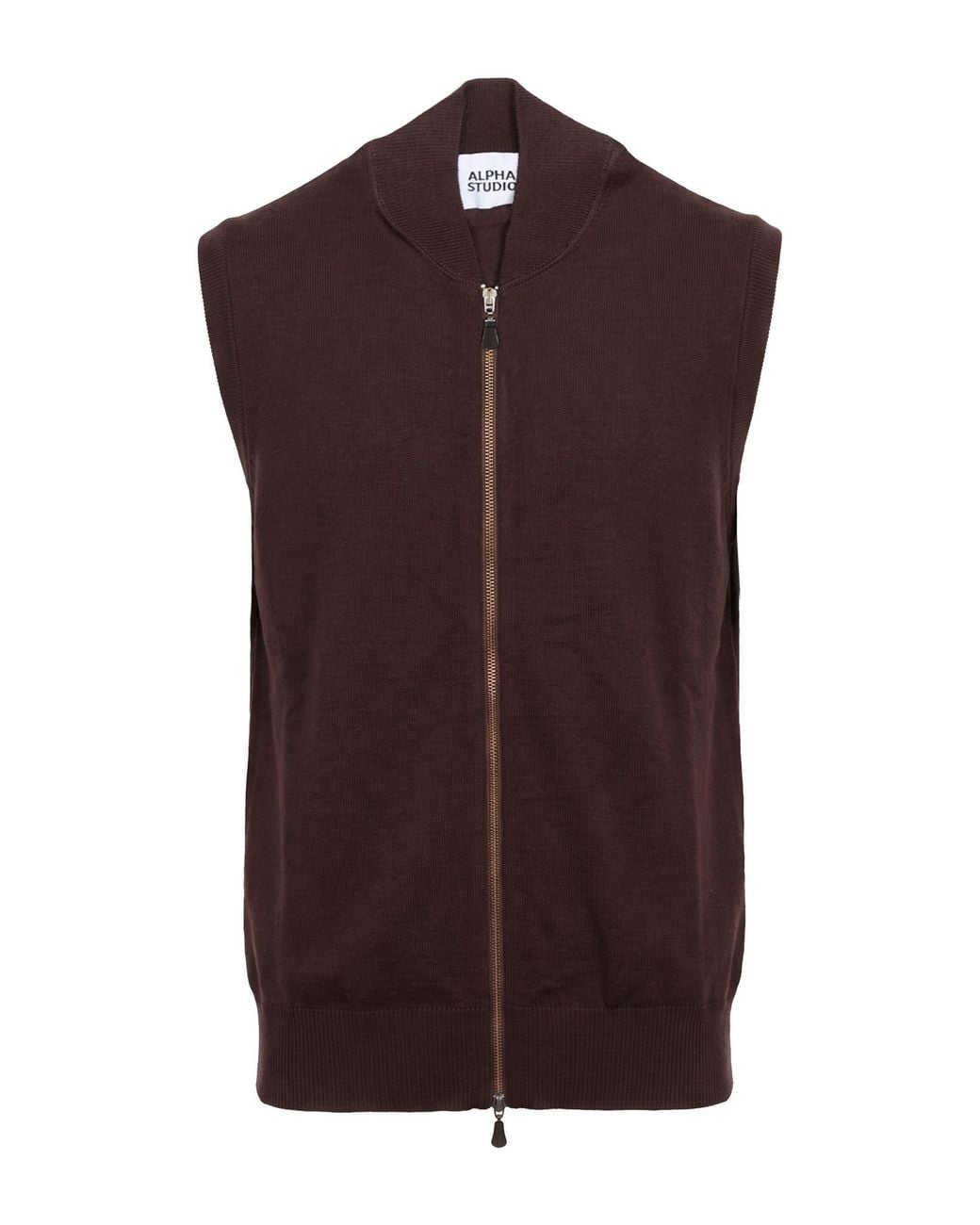 Alpha Studio Brown Cardigan for men
