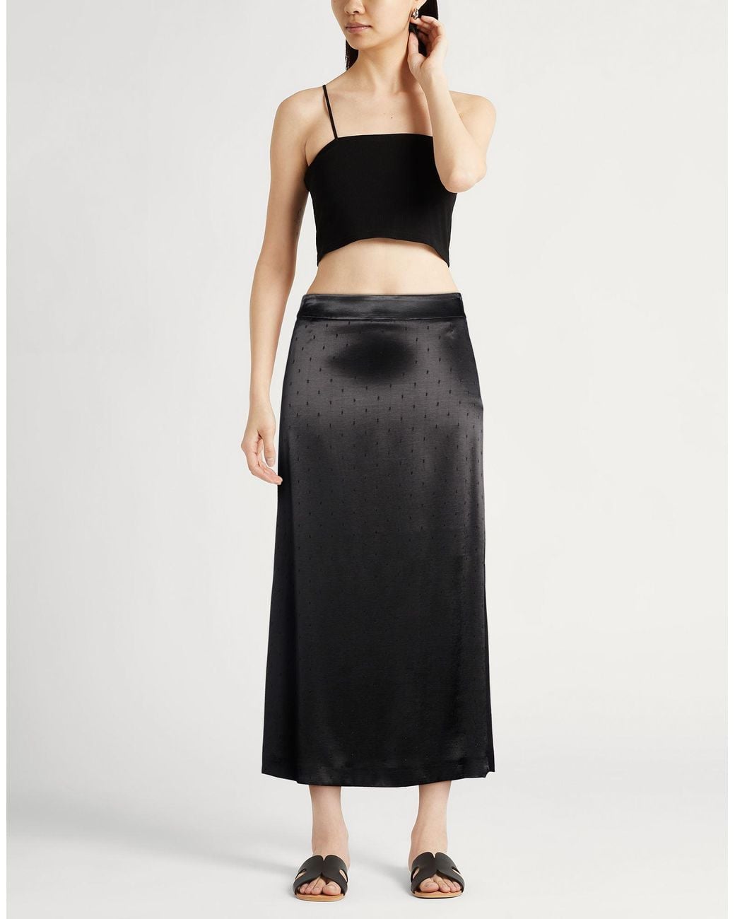 Peserico Black Midi Skirt Viscose