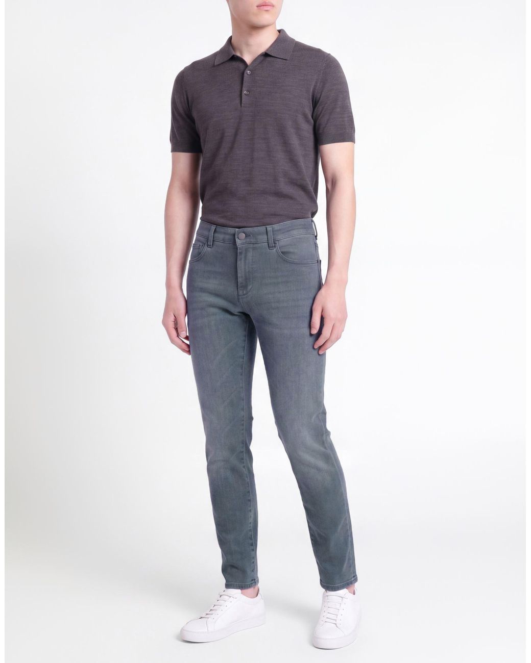 PT Torino Blue Slate Jeans Cotton, Lyocell, Elastomultiester, Elastane for men