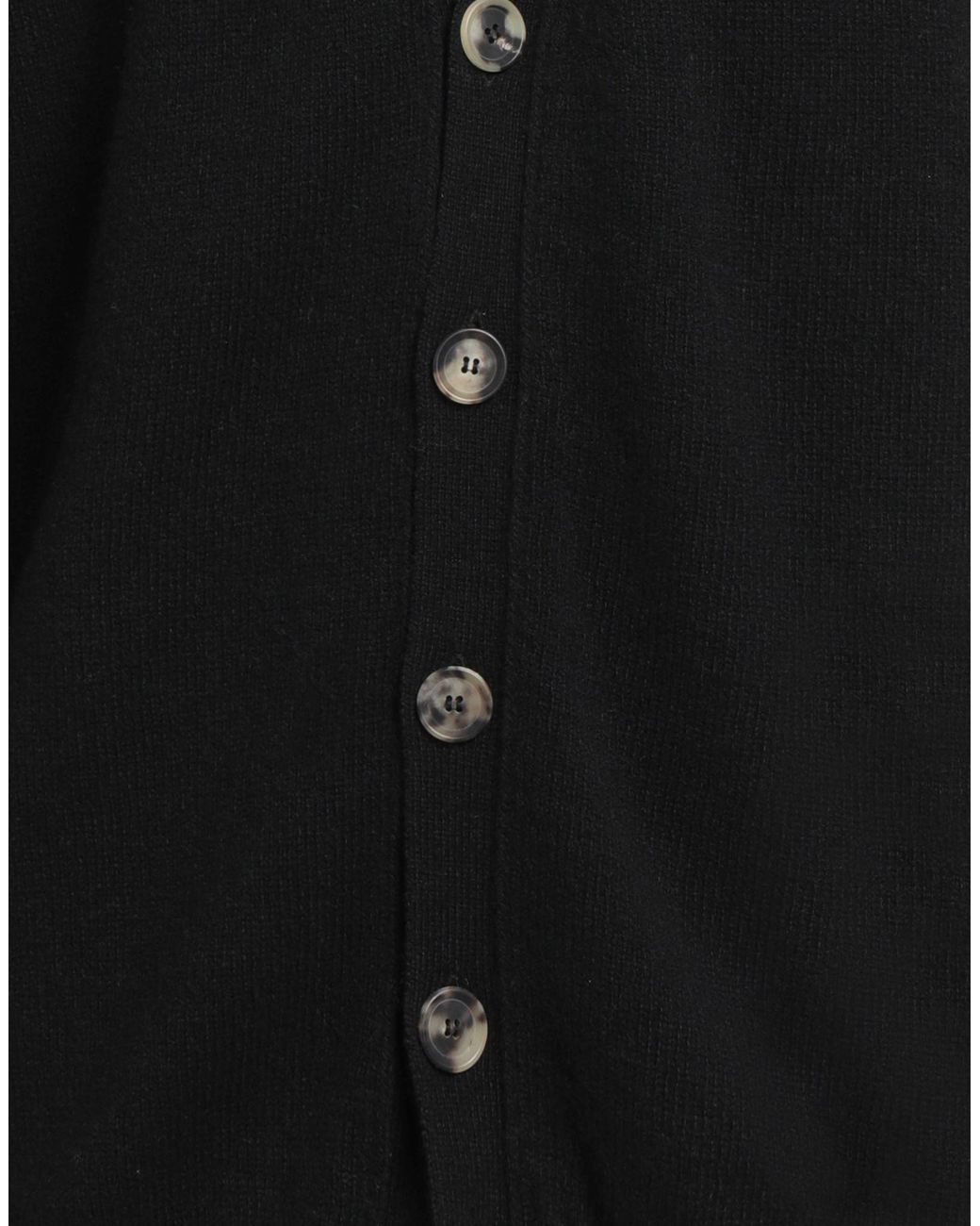 Amaranto Black Cardigan for men