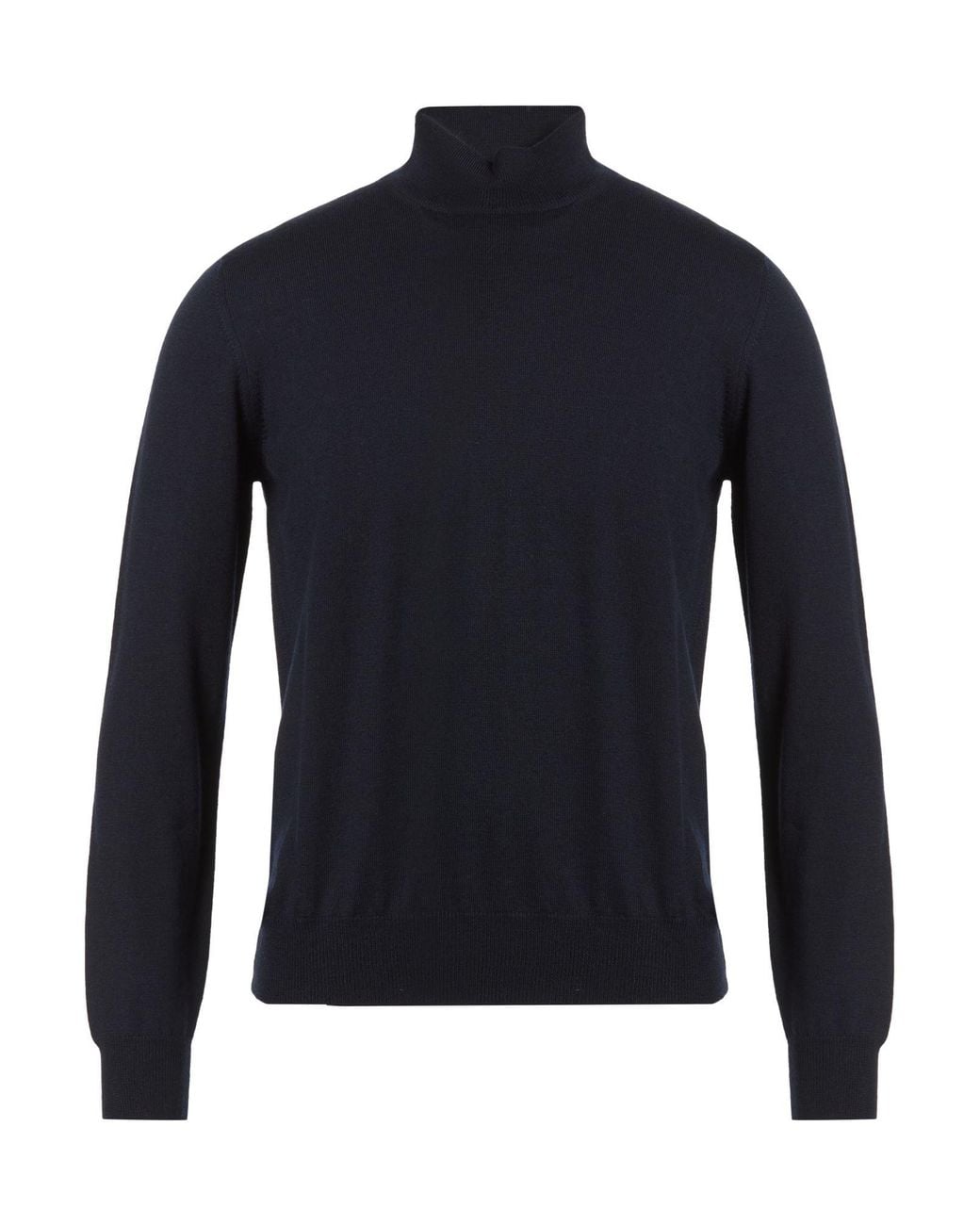 Barba Napoli Blue Midnight Turtleneck Virgin Wool for men