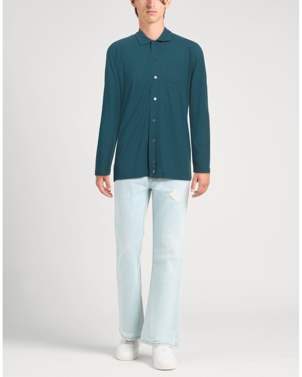 Camicia di Zanone in Green da Uomo