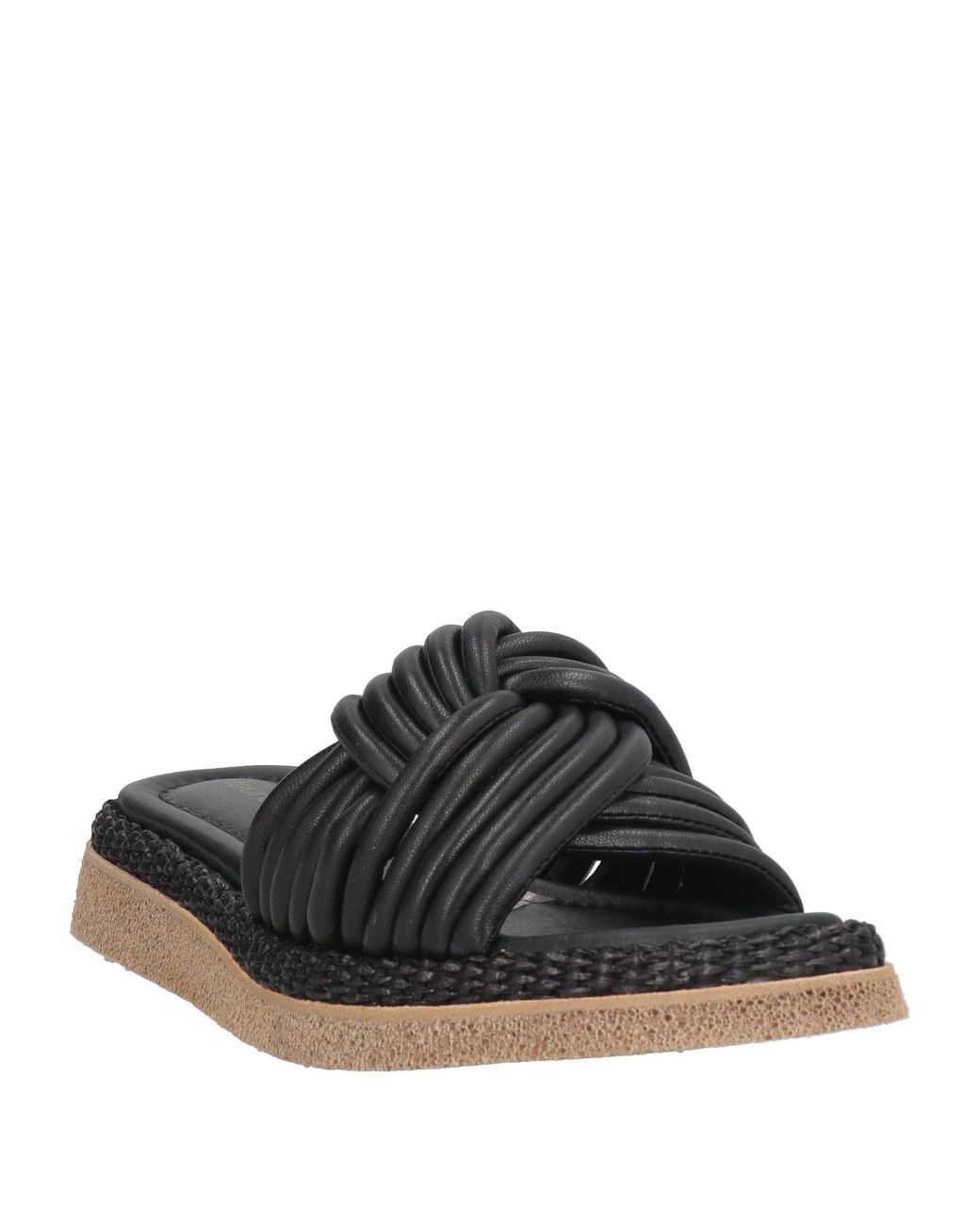 Laura Bellariva Black Sandals