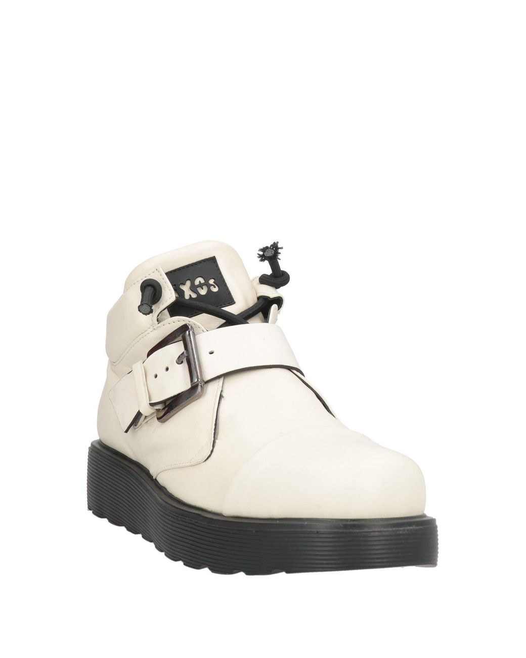 Ixos White Ankle Boots