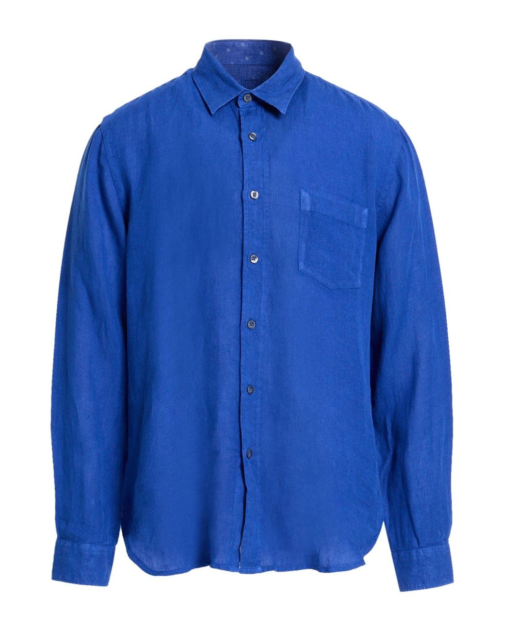 120% Lino Blue Shirts for men