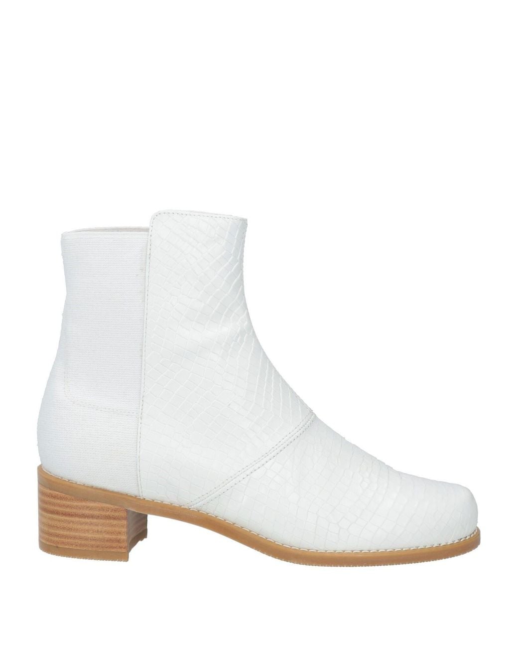 Stuart Weitzman White Stiefelette