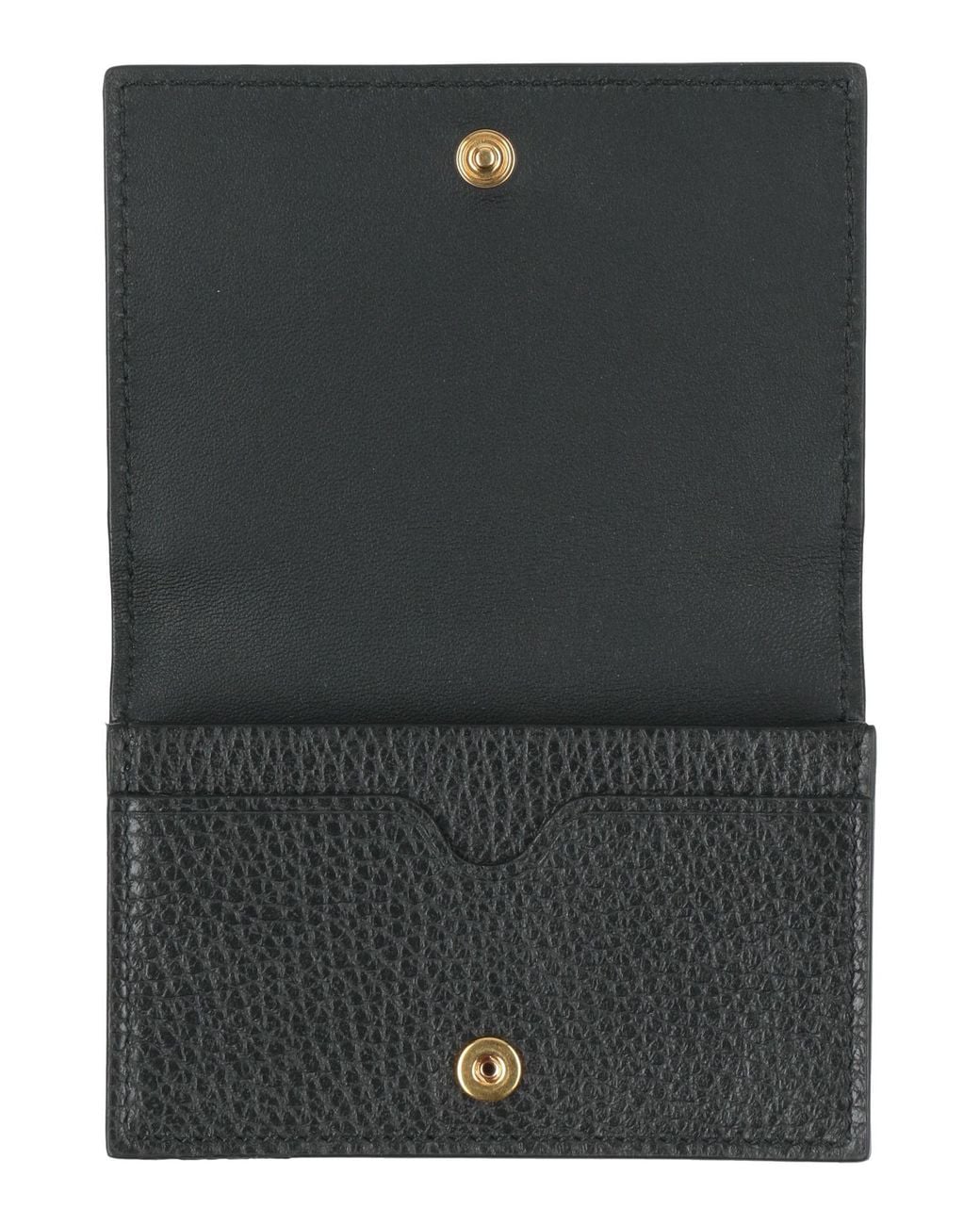 McQueen Black Cardholder Leather