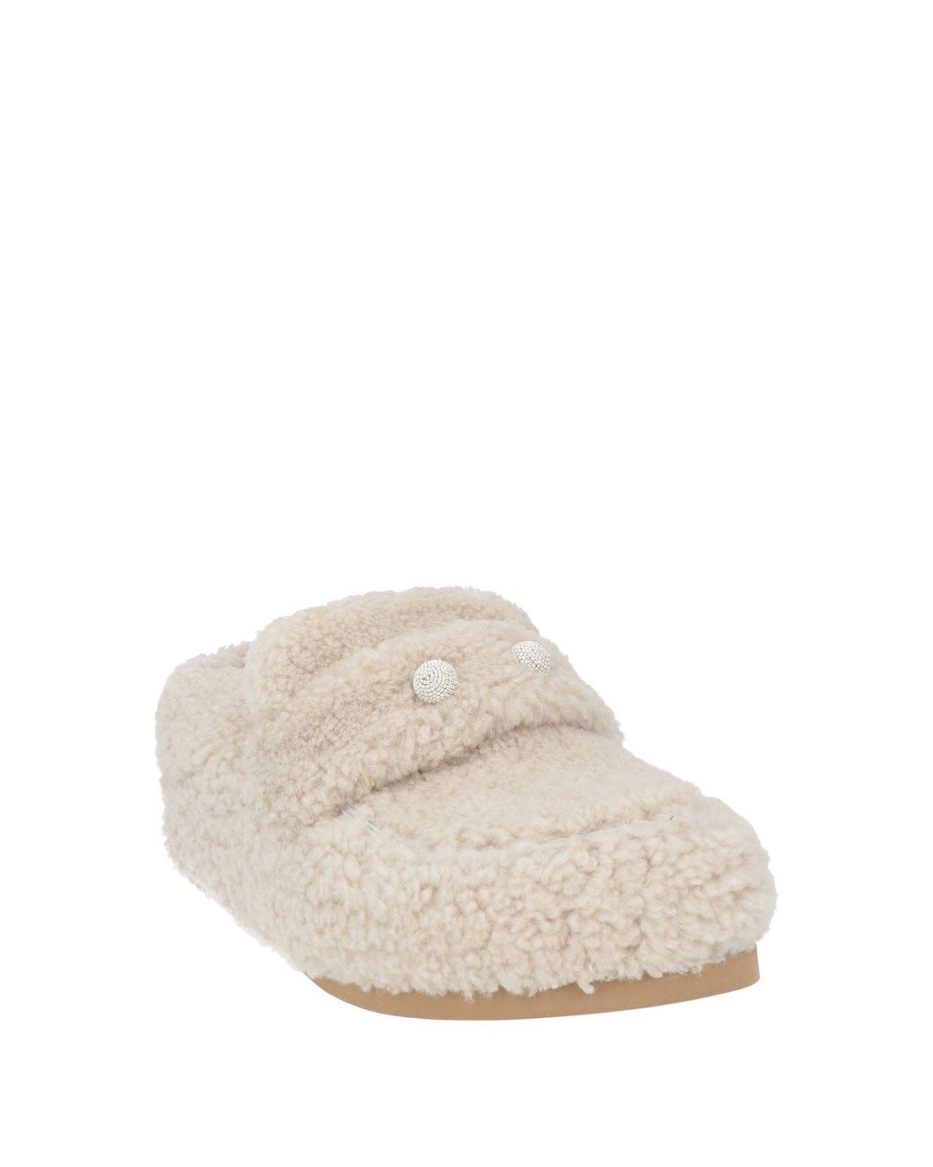 Fabiana Filippi White Mules & Clogs Shearling