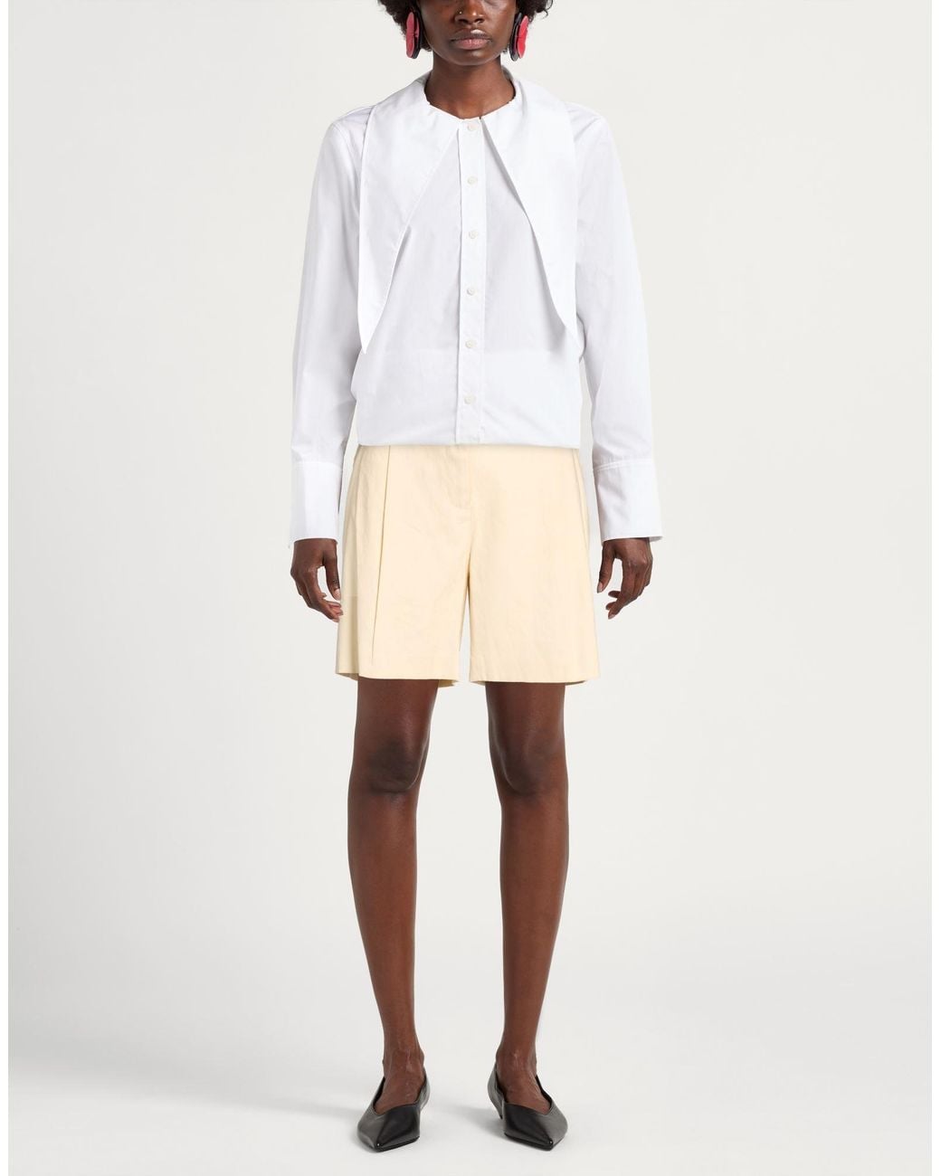 Rag & Bone Natural Shorts & Bermuda Shorts Linen, Viscose, Elastane
