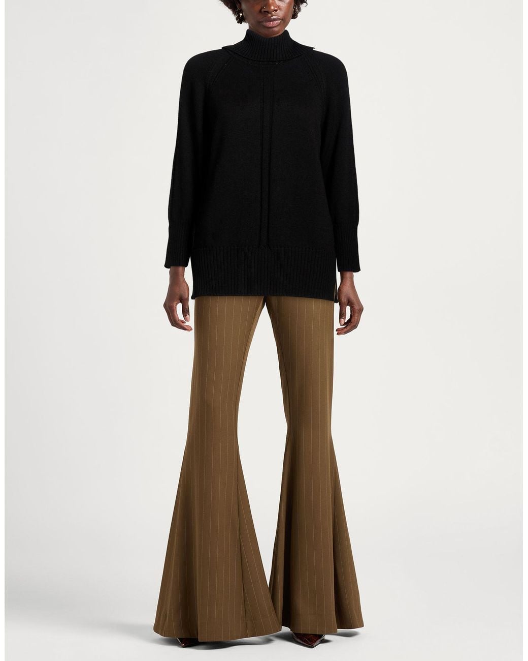 Alpha Studio Black Turtleneck Wool
