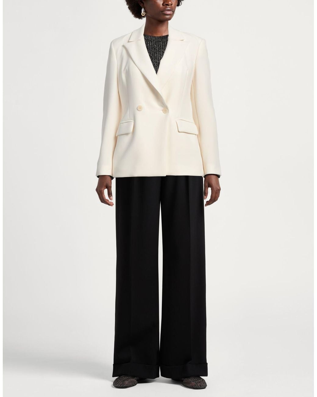 Kaos Natural Ivory Blazer Polyester, Elastane