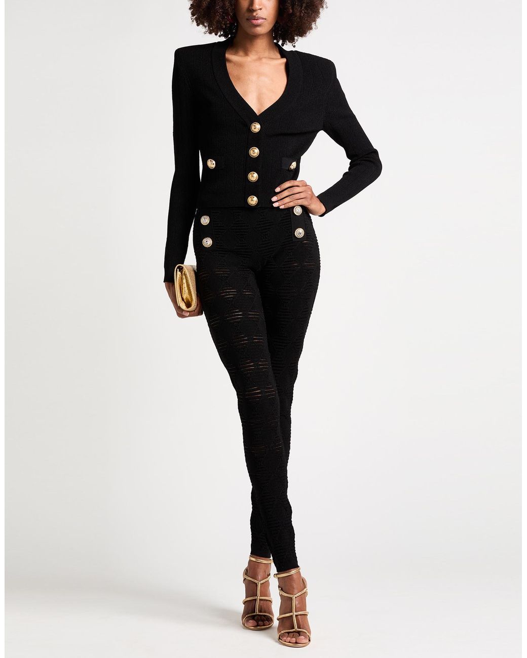 Balmain Black Leggings