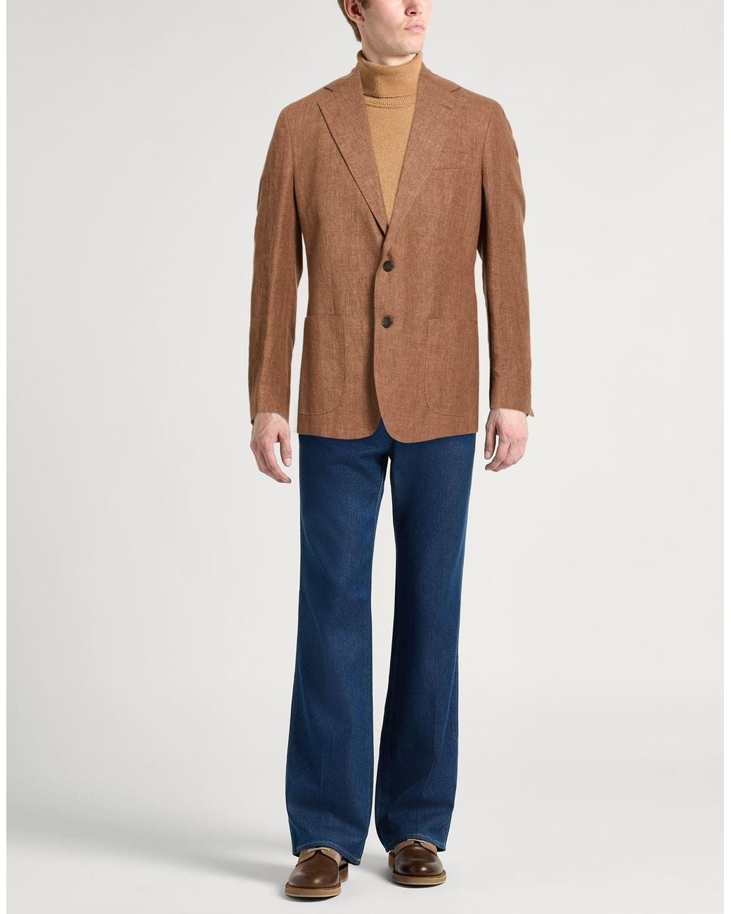 Brian Dales Brown Blazers for men