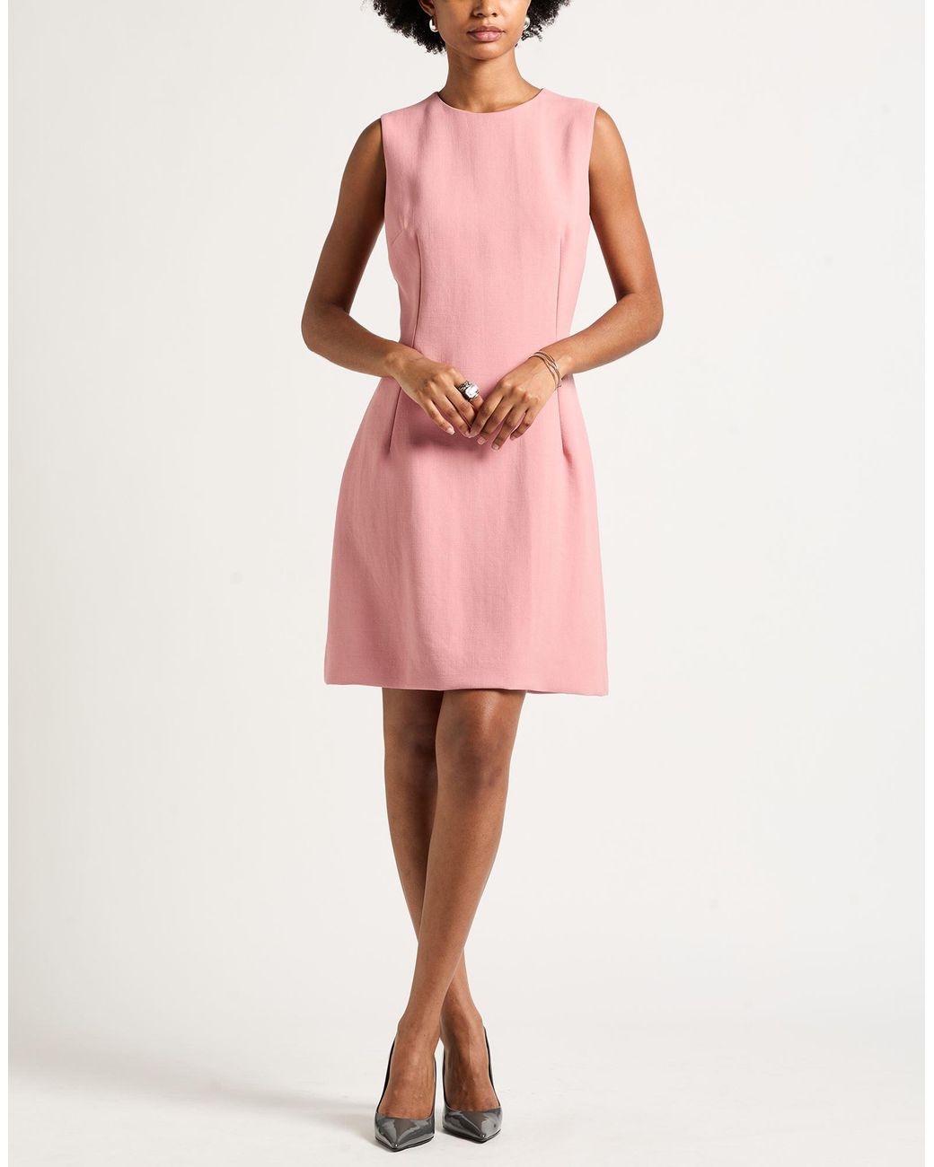 Dolce & Gabbana Pink Mini Dress Virgin Wool