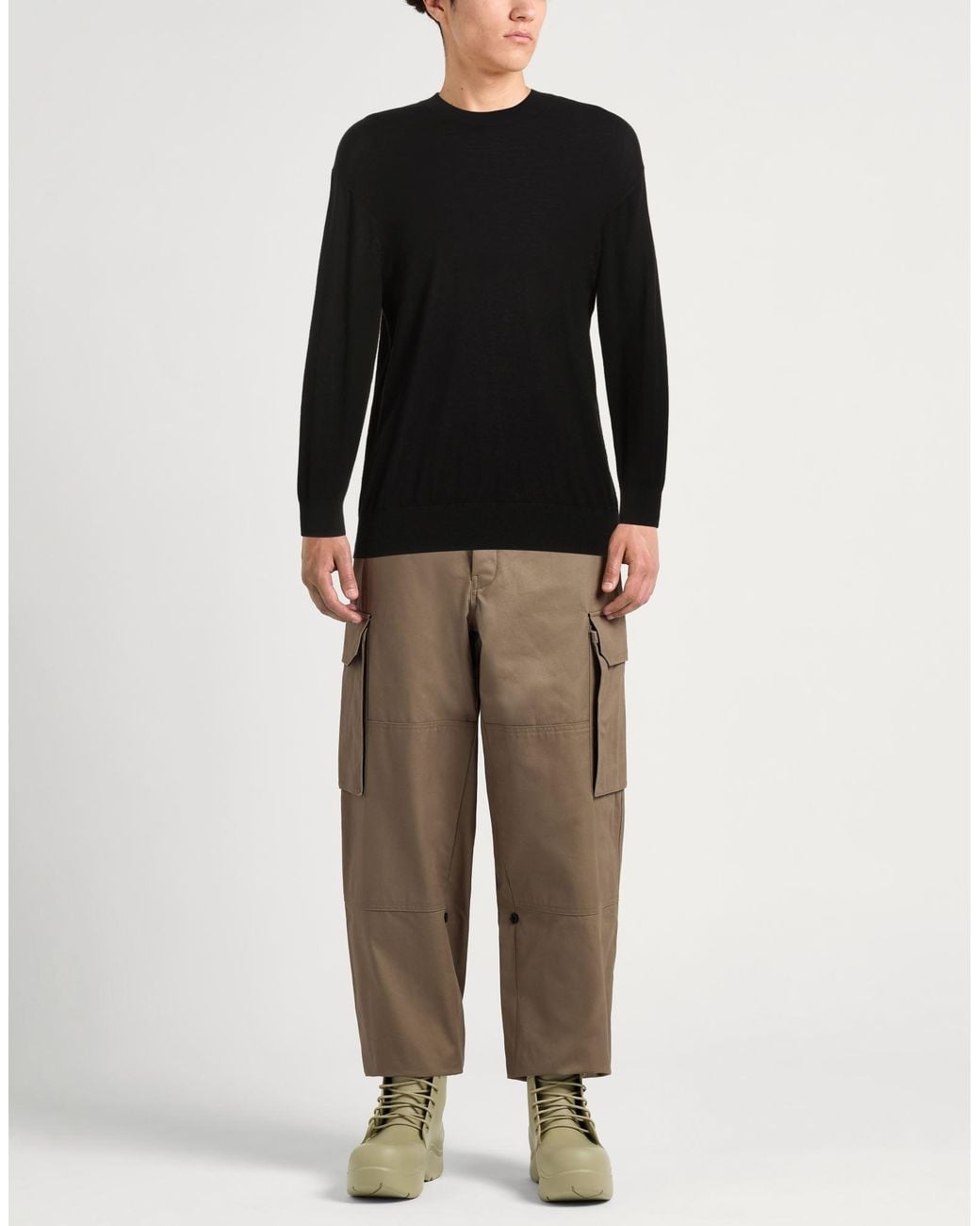 Pullover di Laneus in Black da Uomo