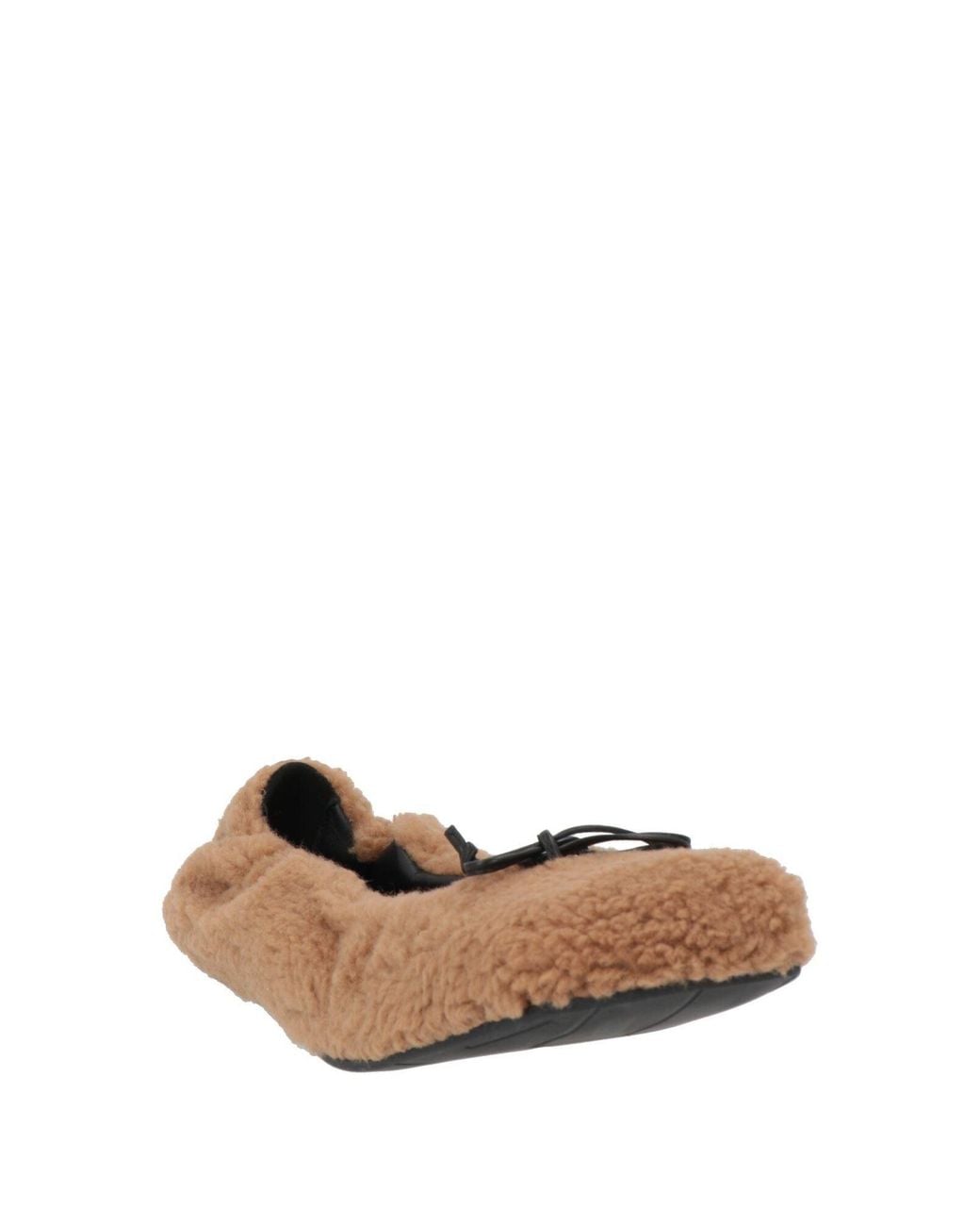 Vic Matié Brown Ballet Flats Textile Fibers