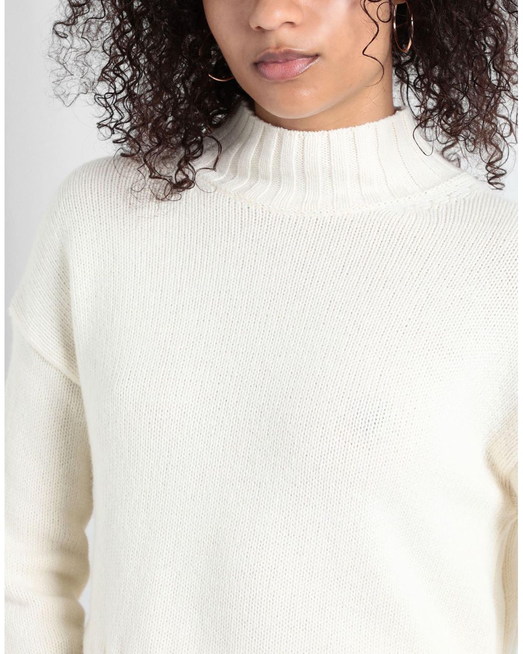 Barbour White Turtleneck