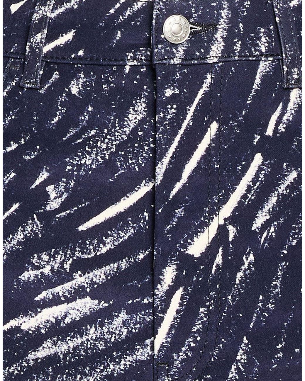 Marni Blue Pants Cotton, Elastane for men
