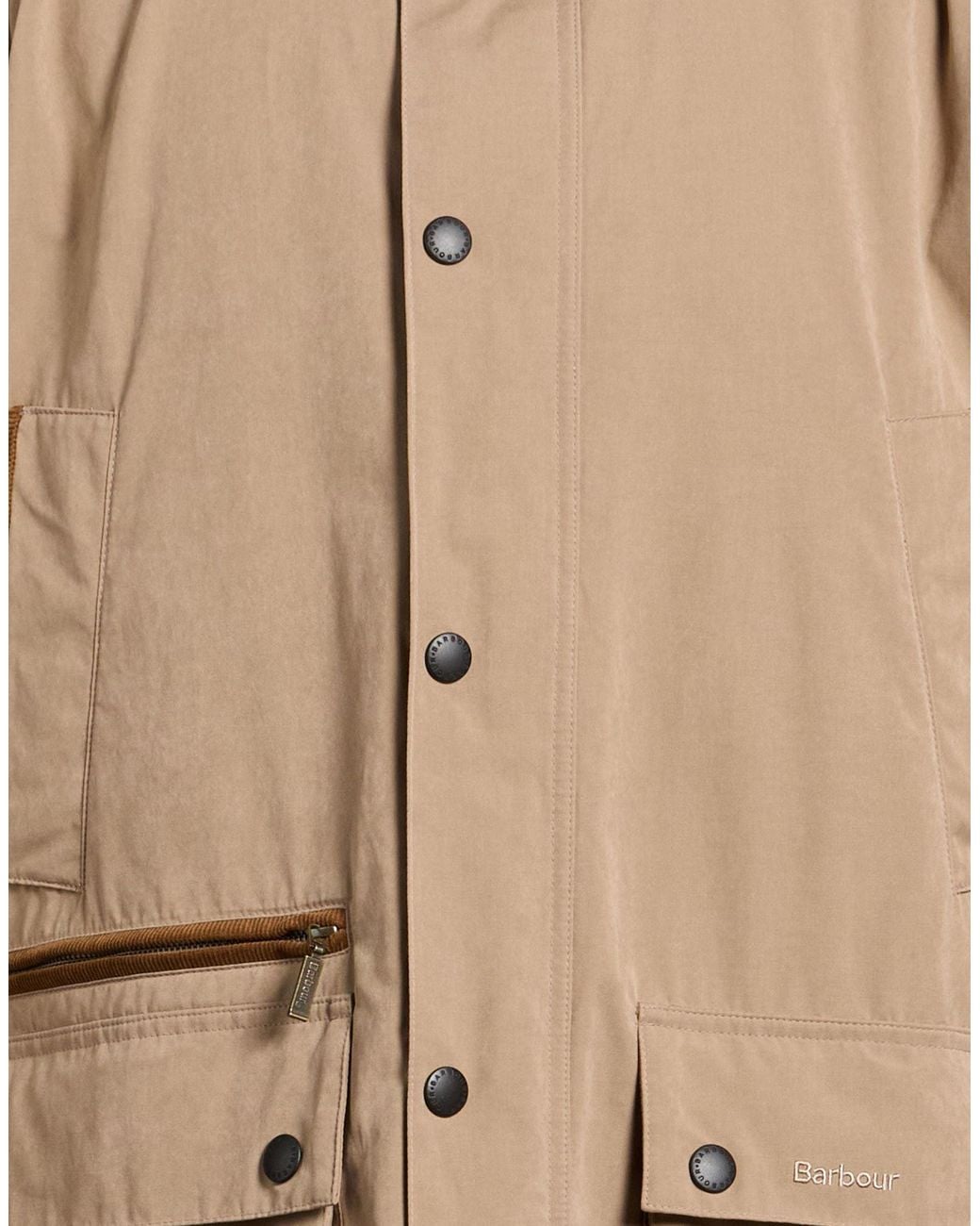 Barbour Natural Jacket Cotton, Polyester, Polyamide for men
