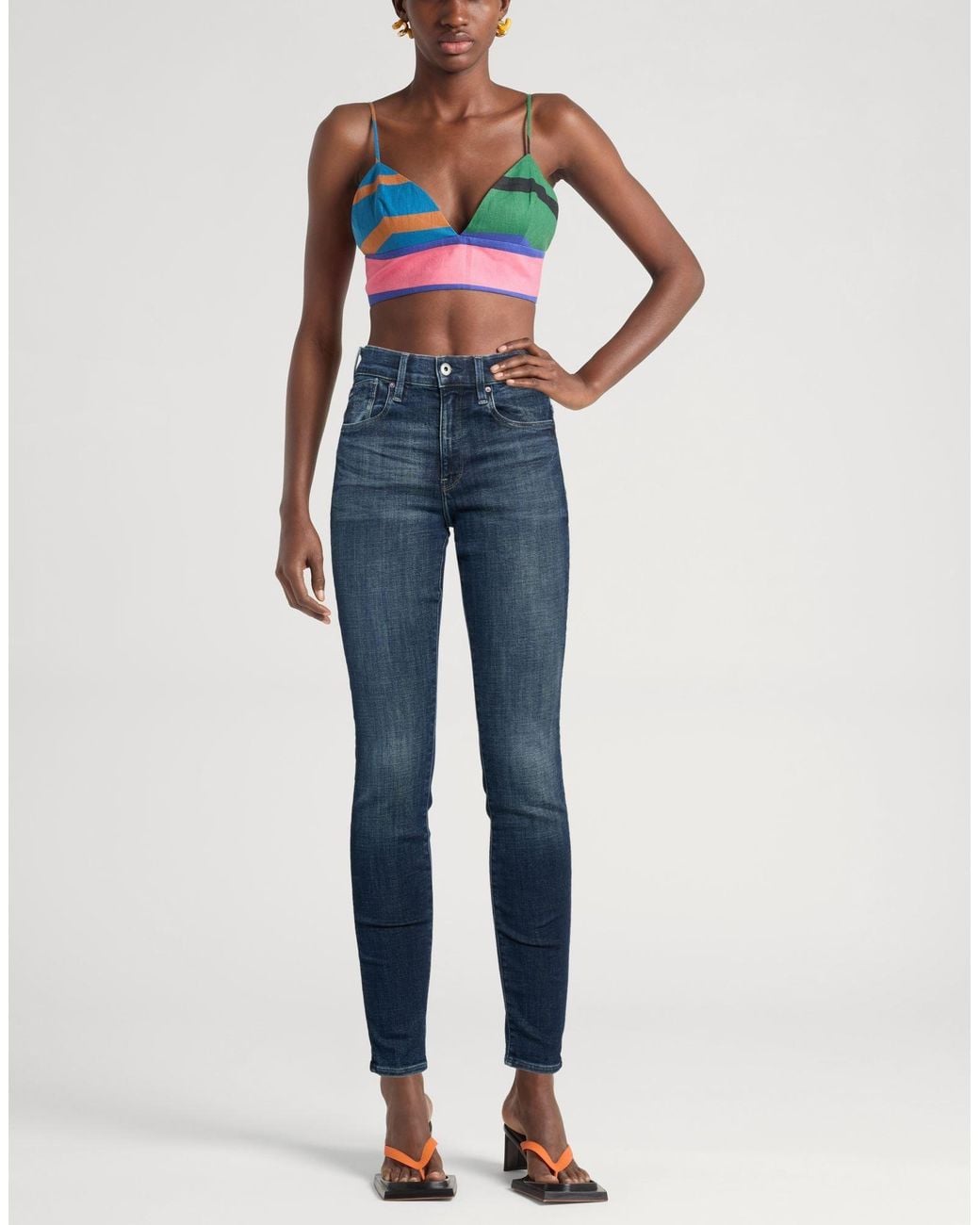 G-Star Blue Jeans Cotton, Elastomultiester, Elastane