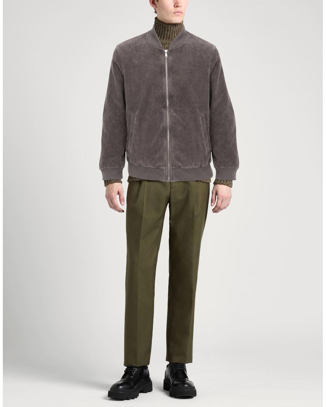 Crossley Gray Jacket Cotton for men
