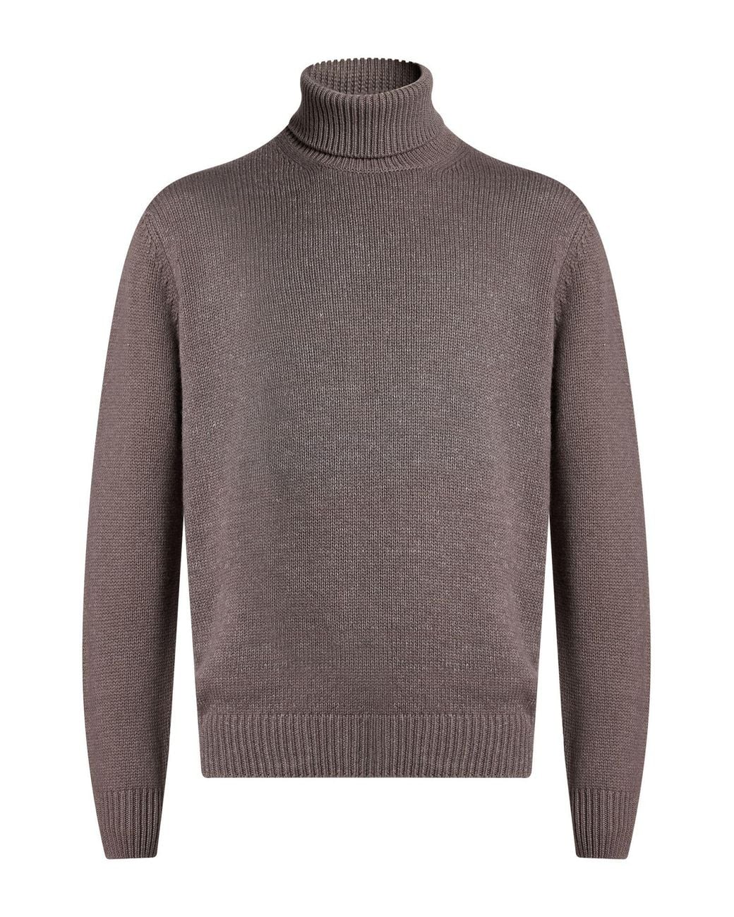 FILIPPO DE LAURENTIIS Gray Turtleneck Merino Wool, Silk, Cashmere for men