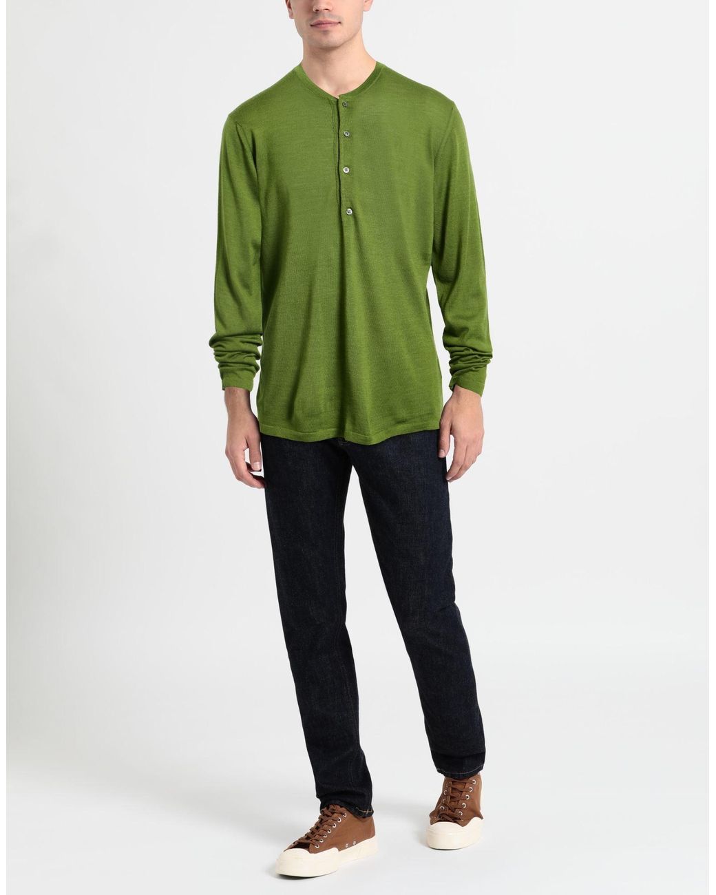 Seven Gauge Pullover in Green für Herren