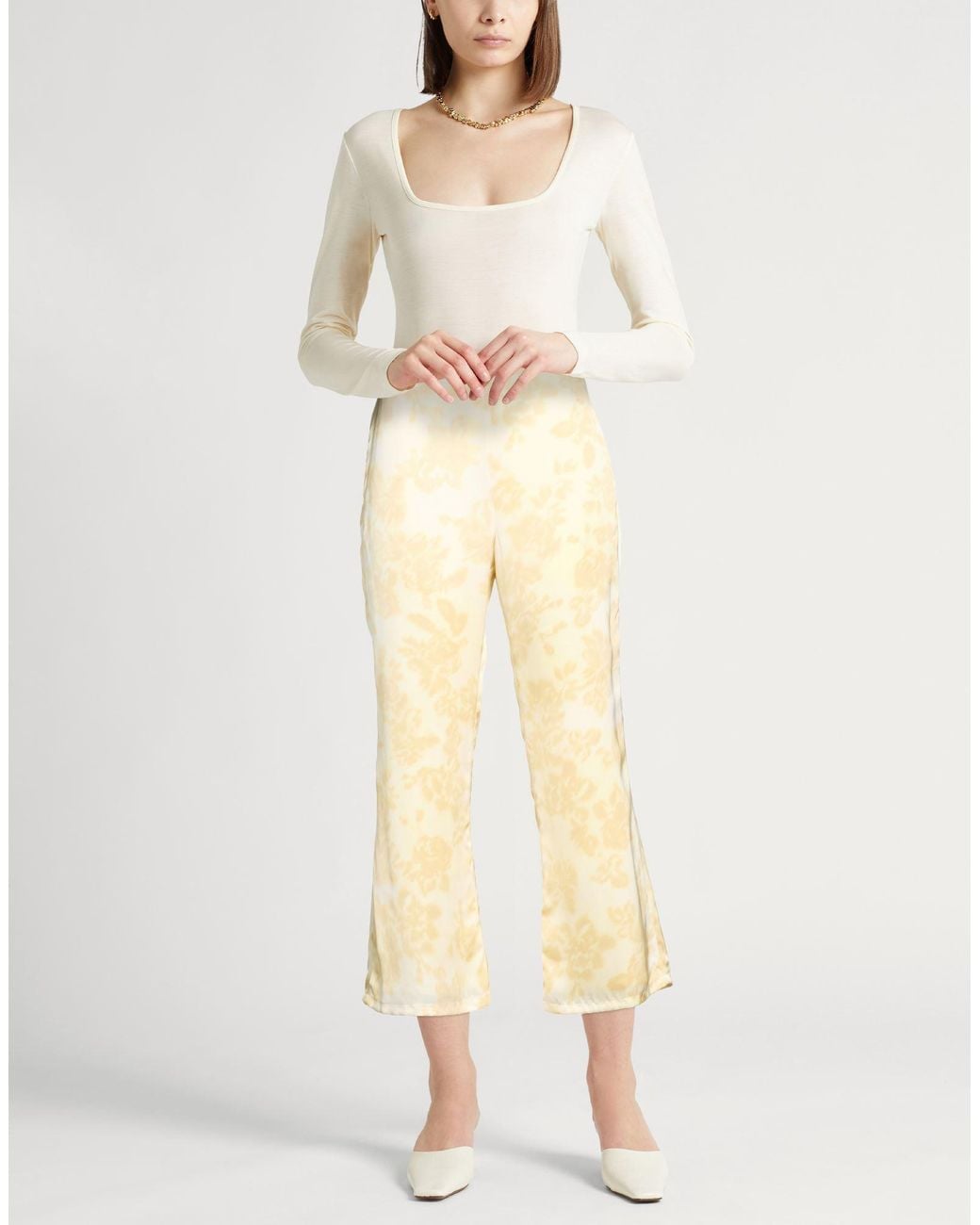 Jil Sander Natural Pants Viscose