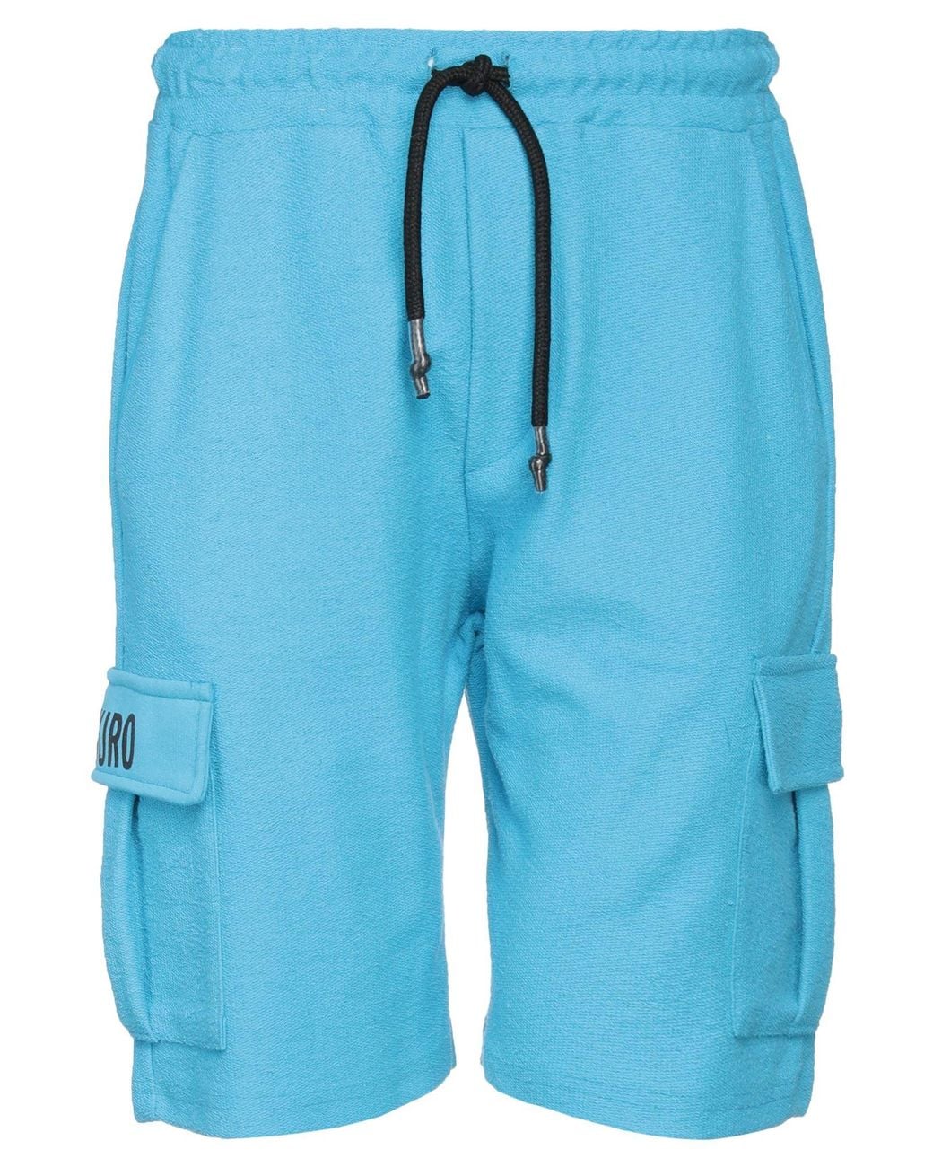 Takeshy Kurosawa Blue Azure Shorts & Bermuda Shorts Cotton for men