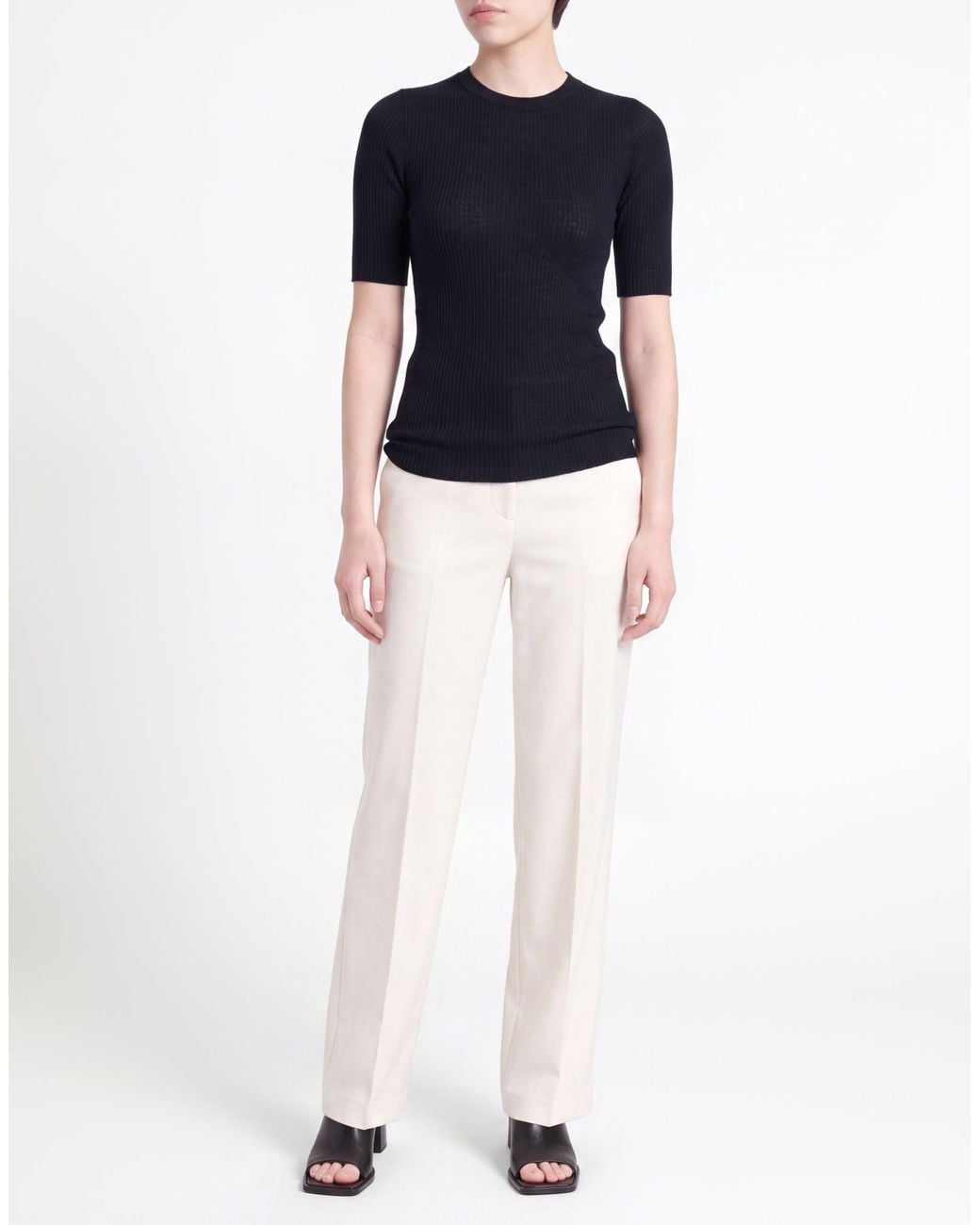 Fabiana Filippi Blue Midnight Sweater Virgin Wool, Silk, Cashmere