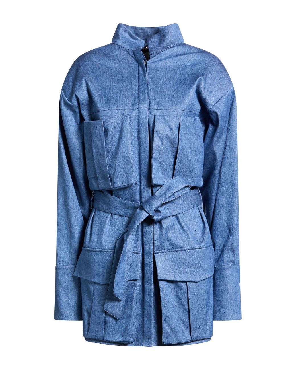 Batakovic Blue Denim Outerwear Linen, Cotton, Elastane