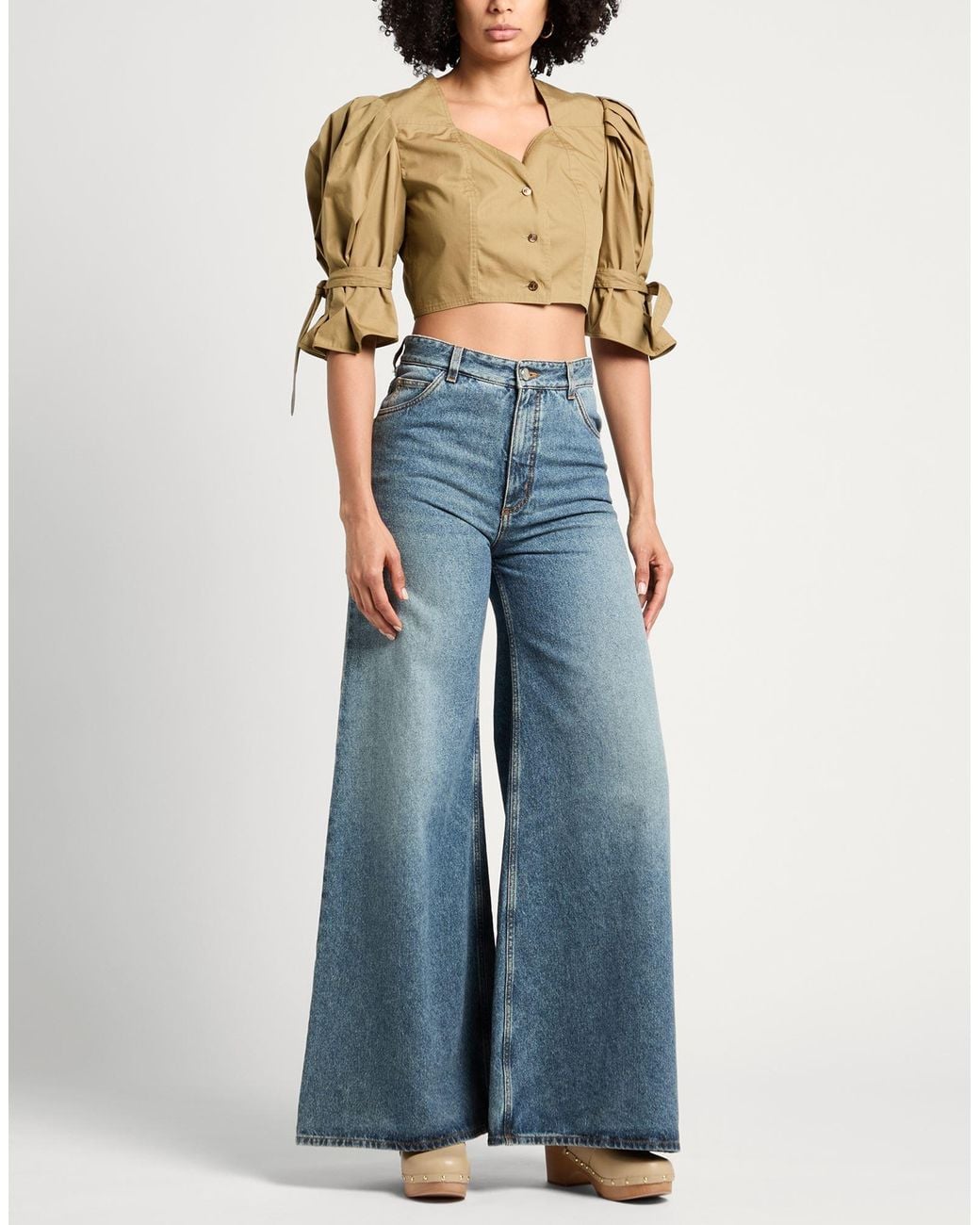 Chloé Natural Khaki Shirt Cotton