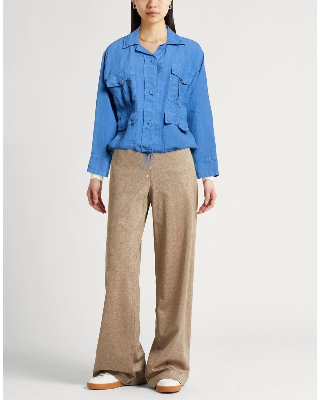 120% Lino Blue Jacket Linen