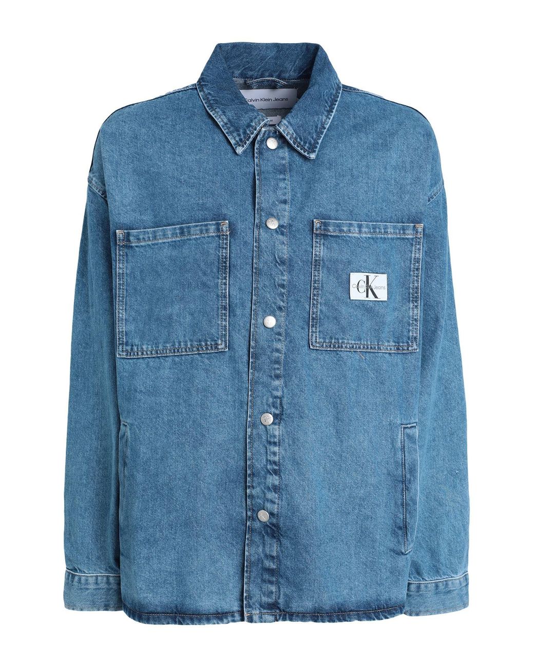 Calvin Klein Blue Denim Shirt for men