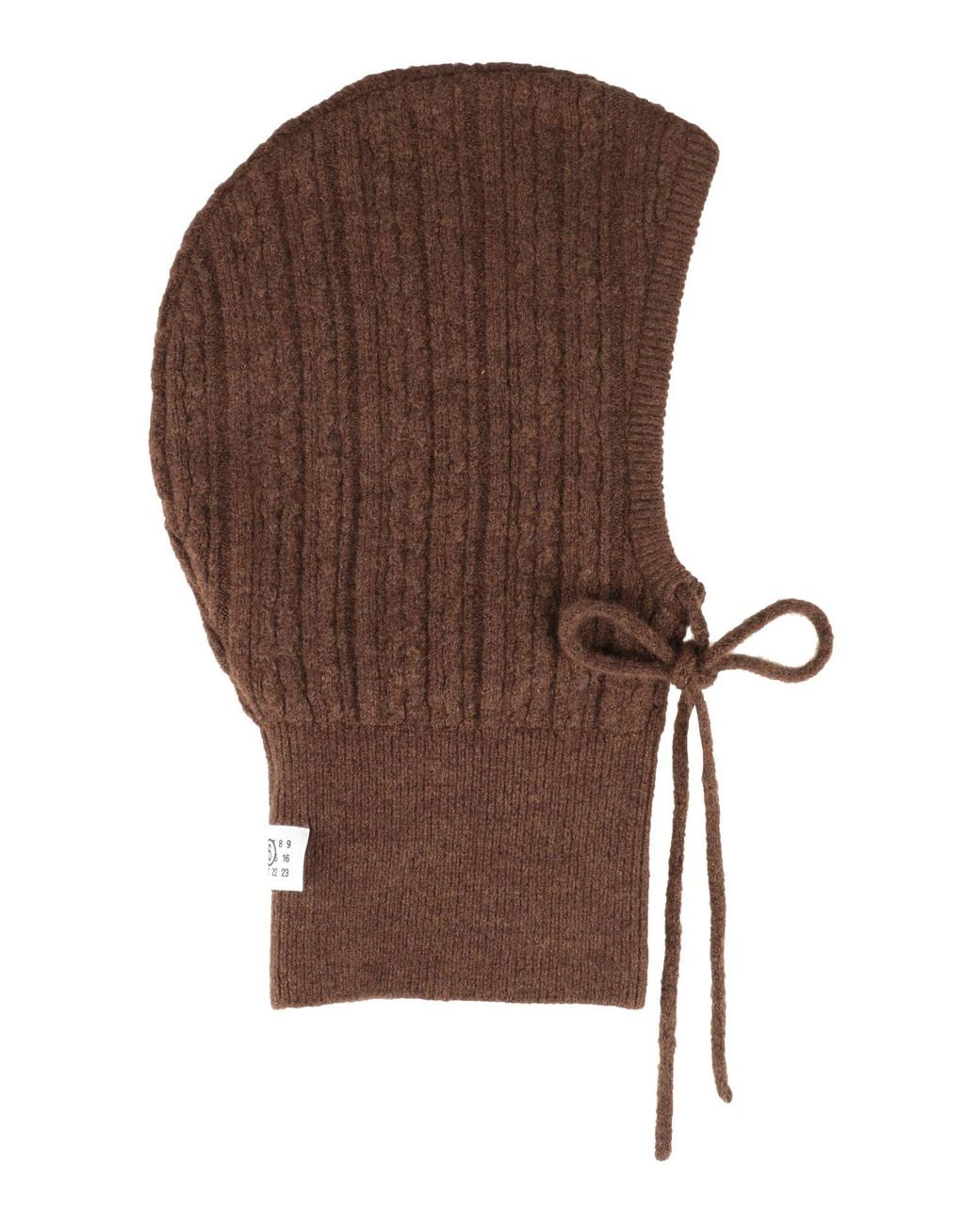 MM6 by Maison Margiela Brown Hat Acrylic, Wool, Polyamide, Elastane for men
