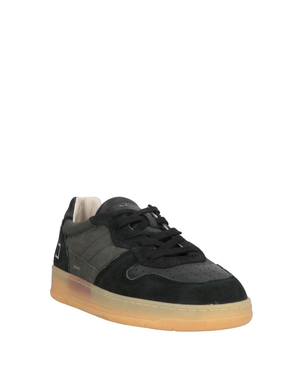 Date Black Sneakers Leather for men