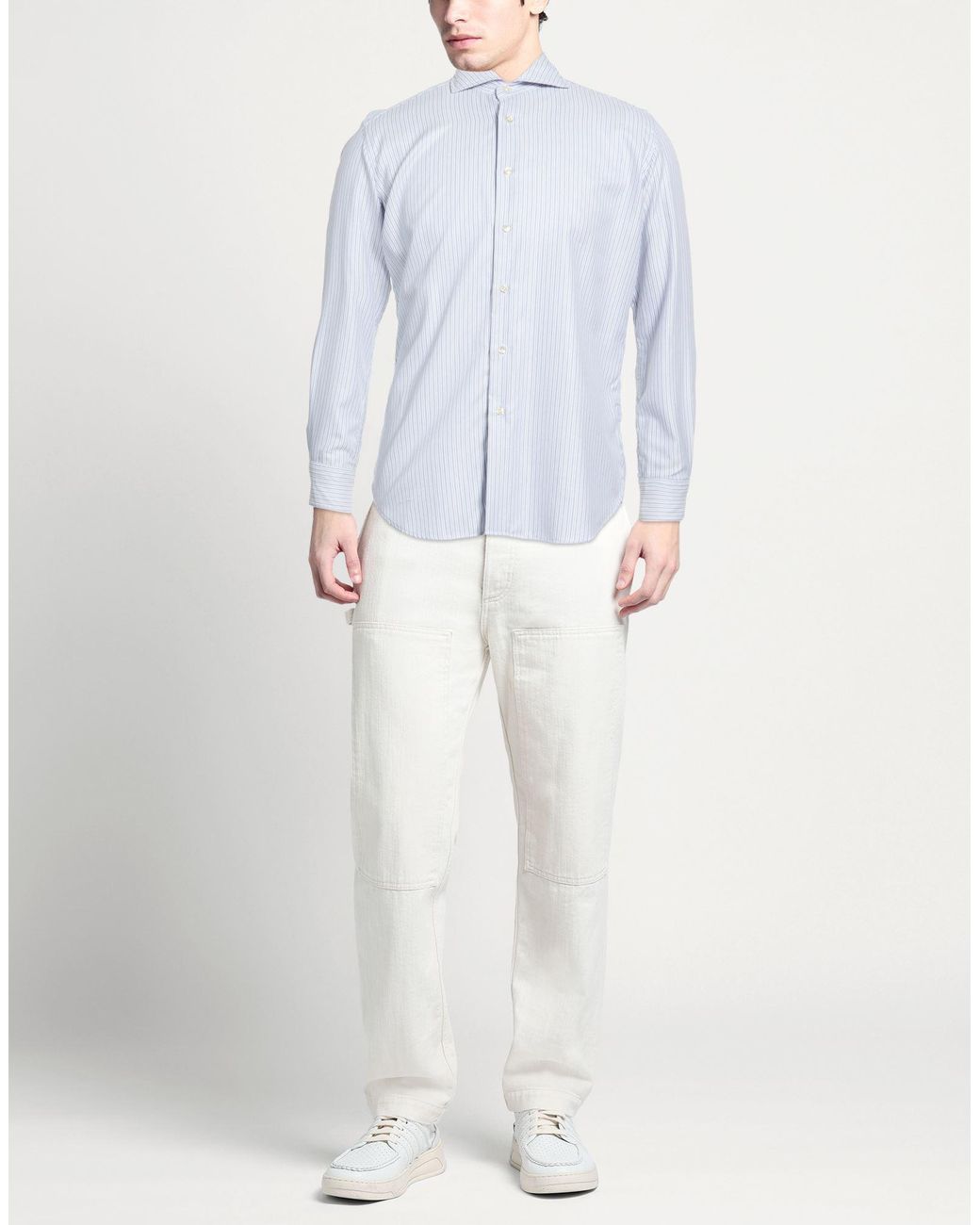 920 ITALIAN STYLE Blue Shirt Cotton for men