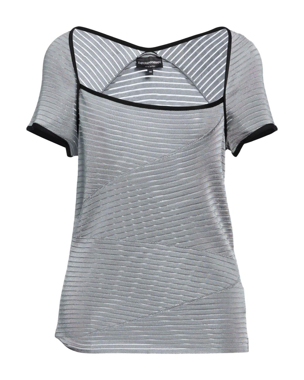 Emporio Armani Gray Sweater Viscose, Polyamide