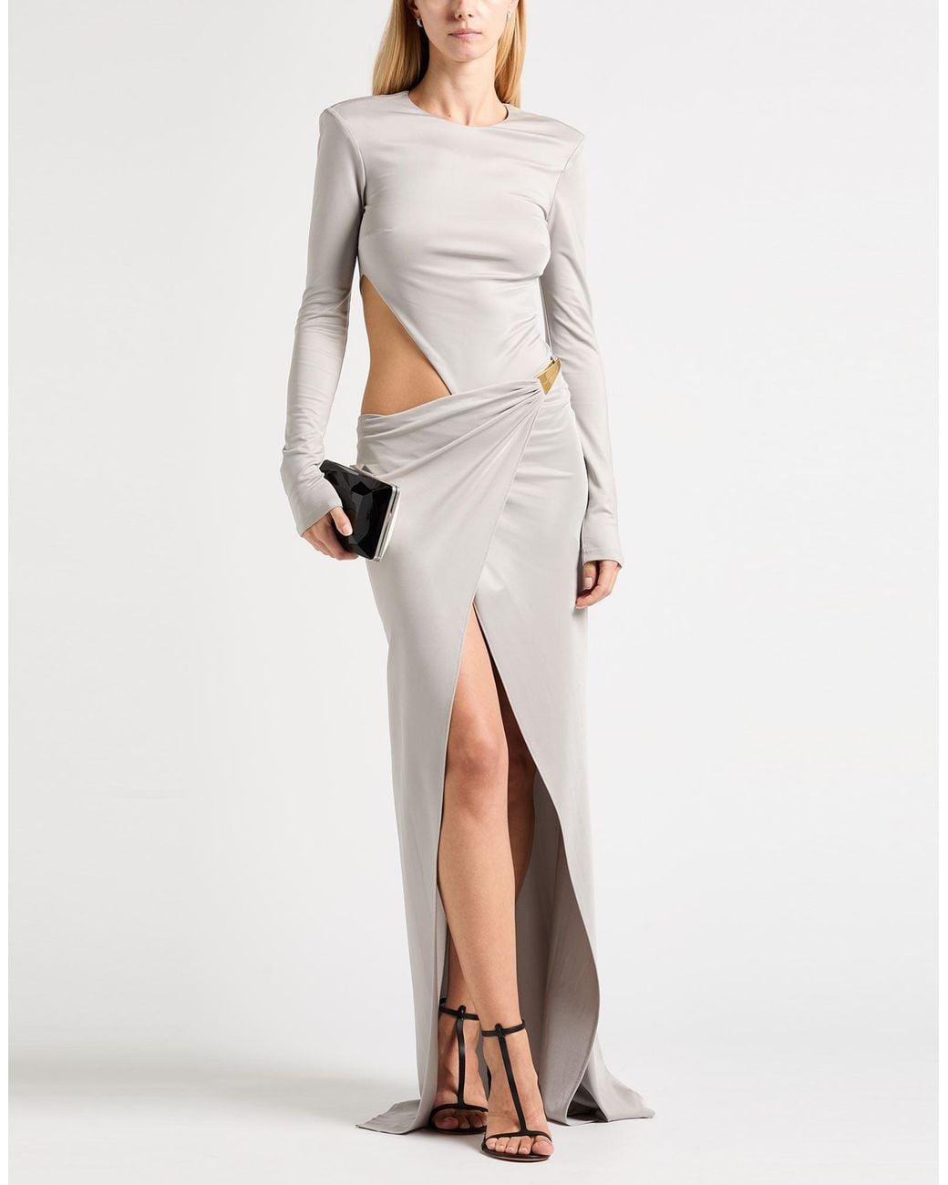 Elisabetta Franchi White Maxi Dress