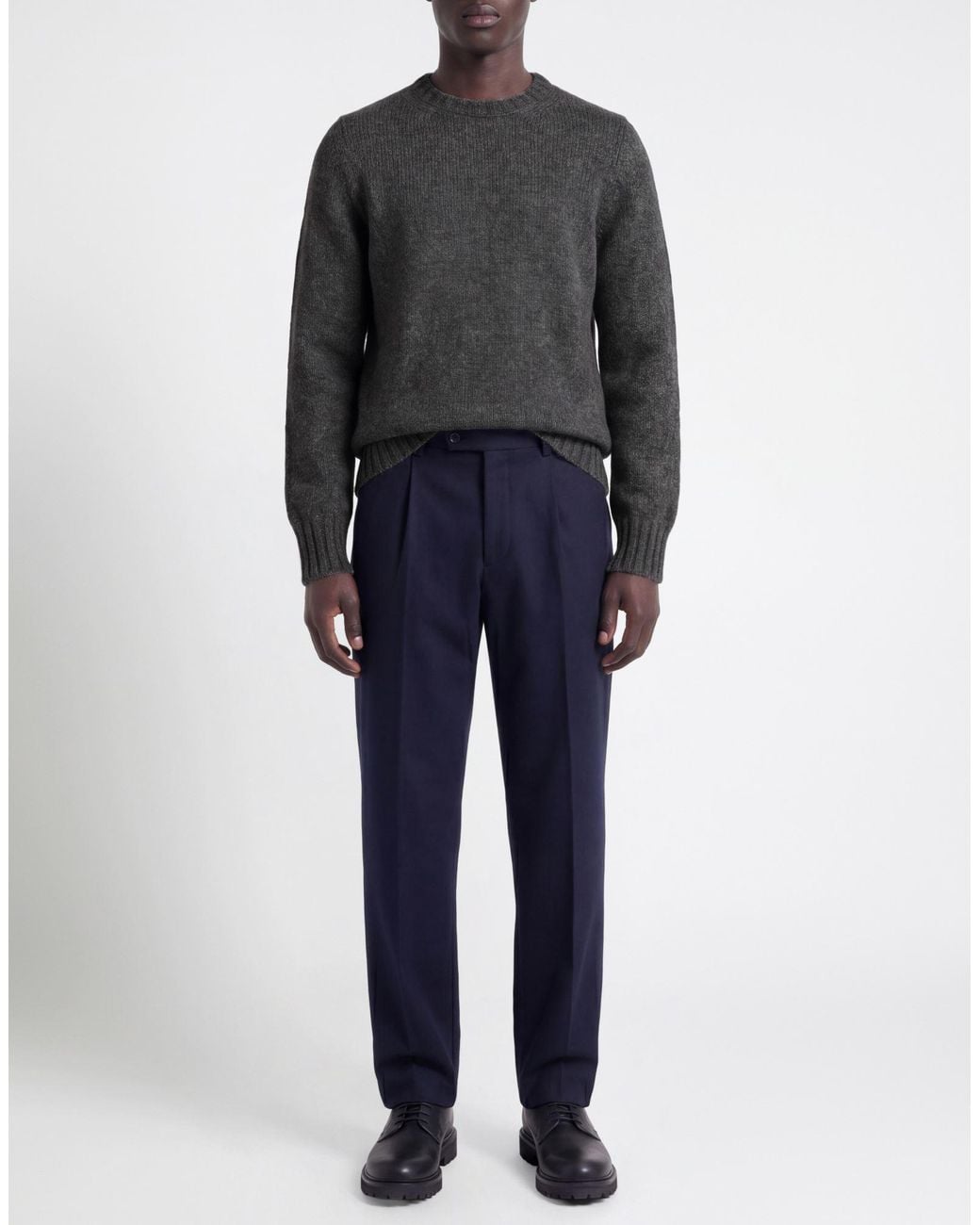 Alpha Studio Gray Sweater Wool, Polyamide, Alpaca Wool for men