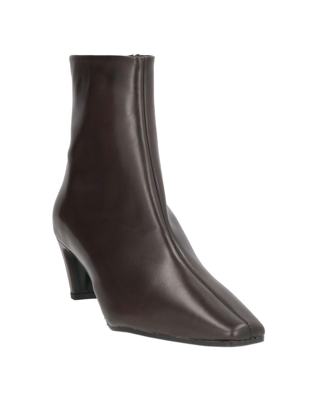 Bianca Di Brown Dark Ankle Boots Leather
