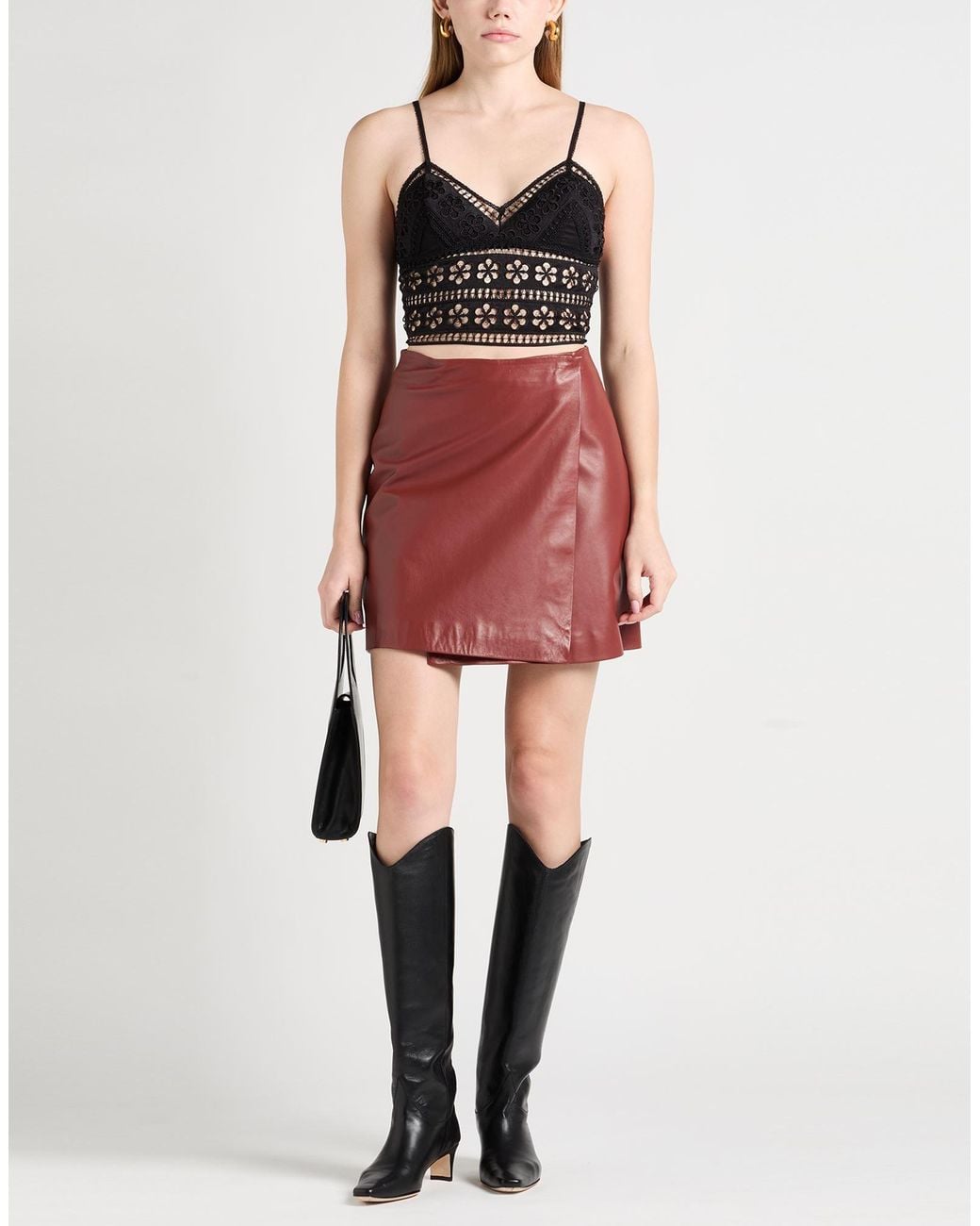 Charo Ruiz Black Top Cotton, Polyester
