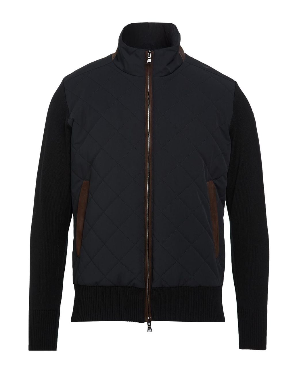Paul & Shark Blue Puffer Virgin Wool, Polyester, Goat Skin, Lambskin for men