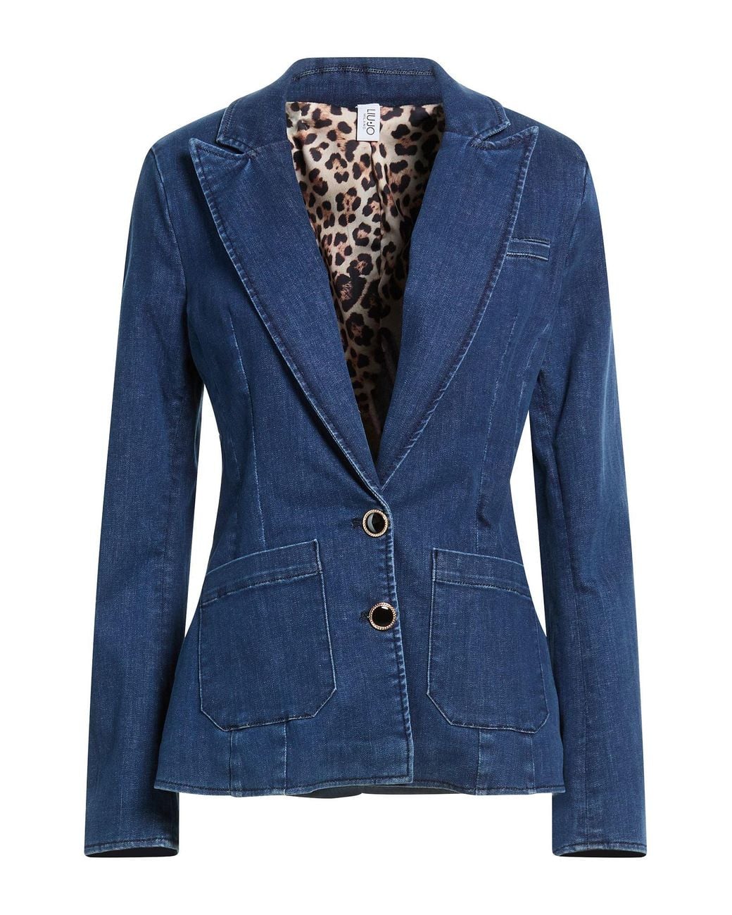 Liu Jo Blue Blazer Cotton, Polyester, Elastane