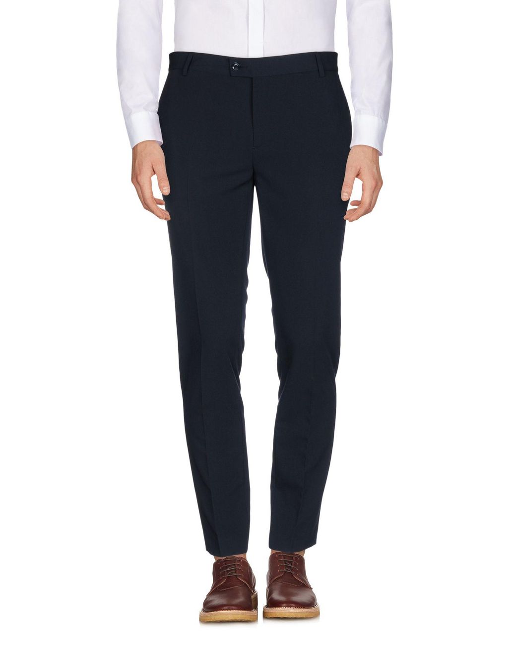 Daniele Alessandrini Blue Pants Polyester, Viscose, Elastane for men