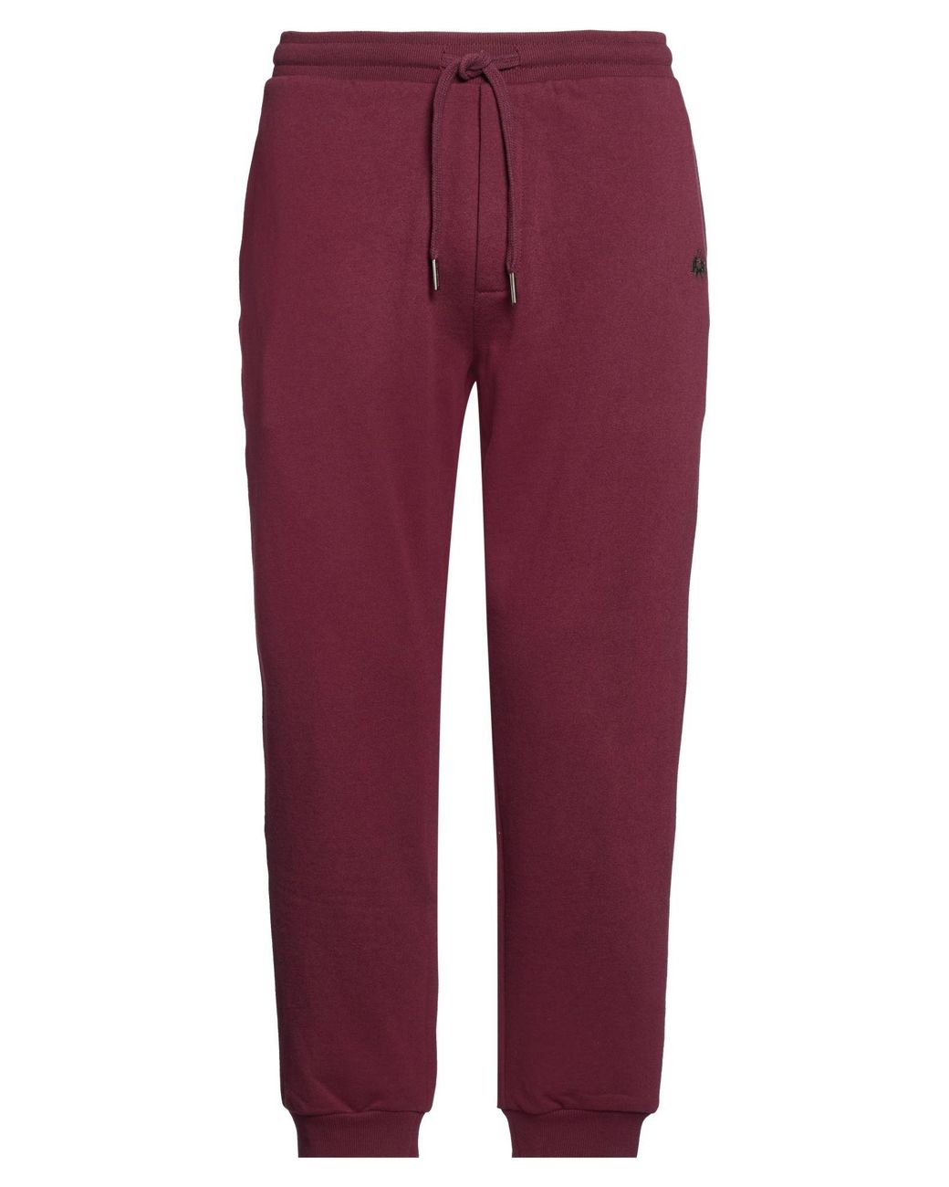 La Martina Red Pants Cotton for men